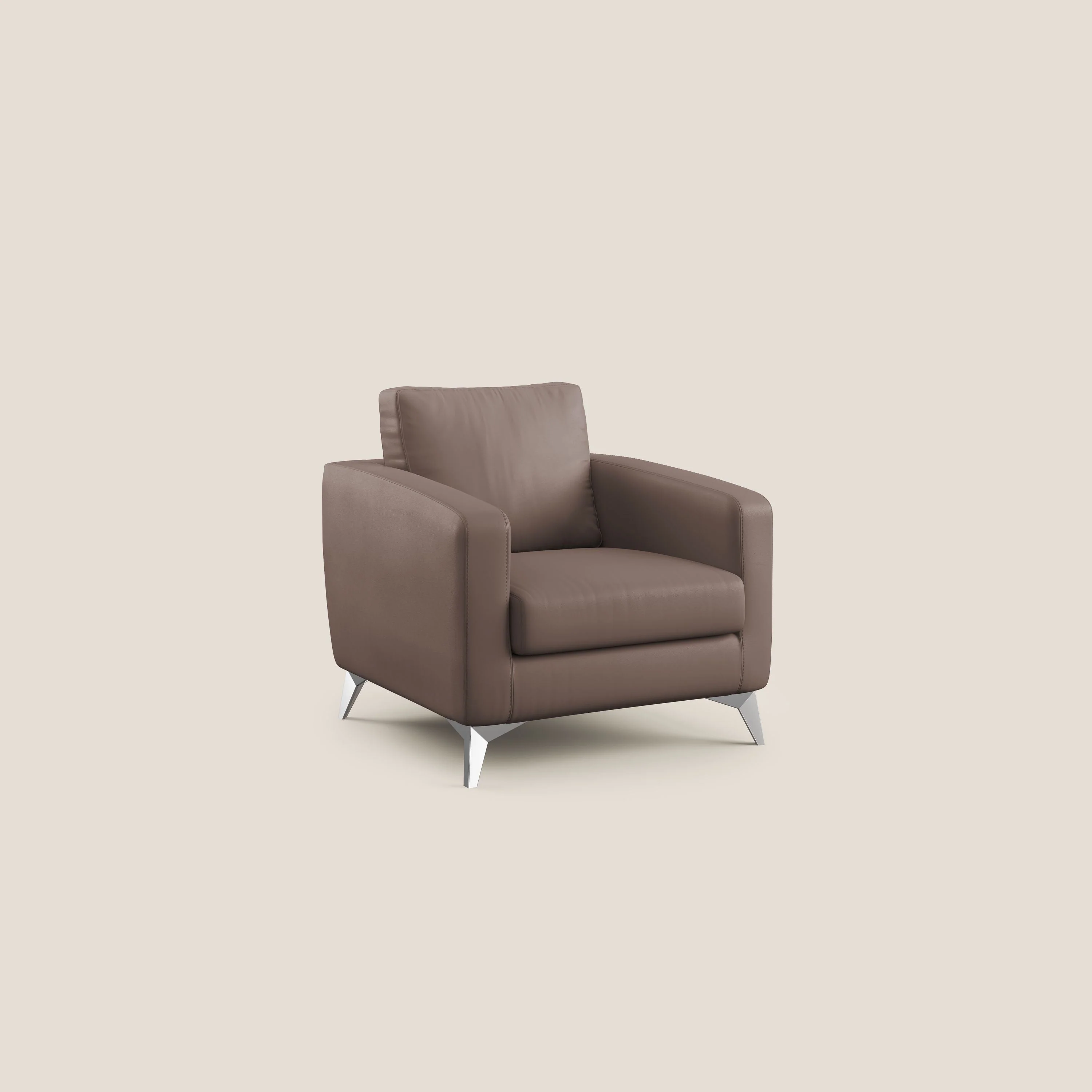 Orione fauteuil en simili cuir imperméable T04 marron - Image 2