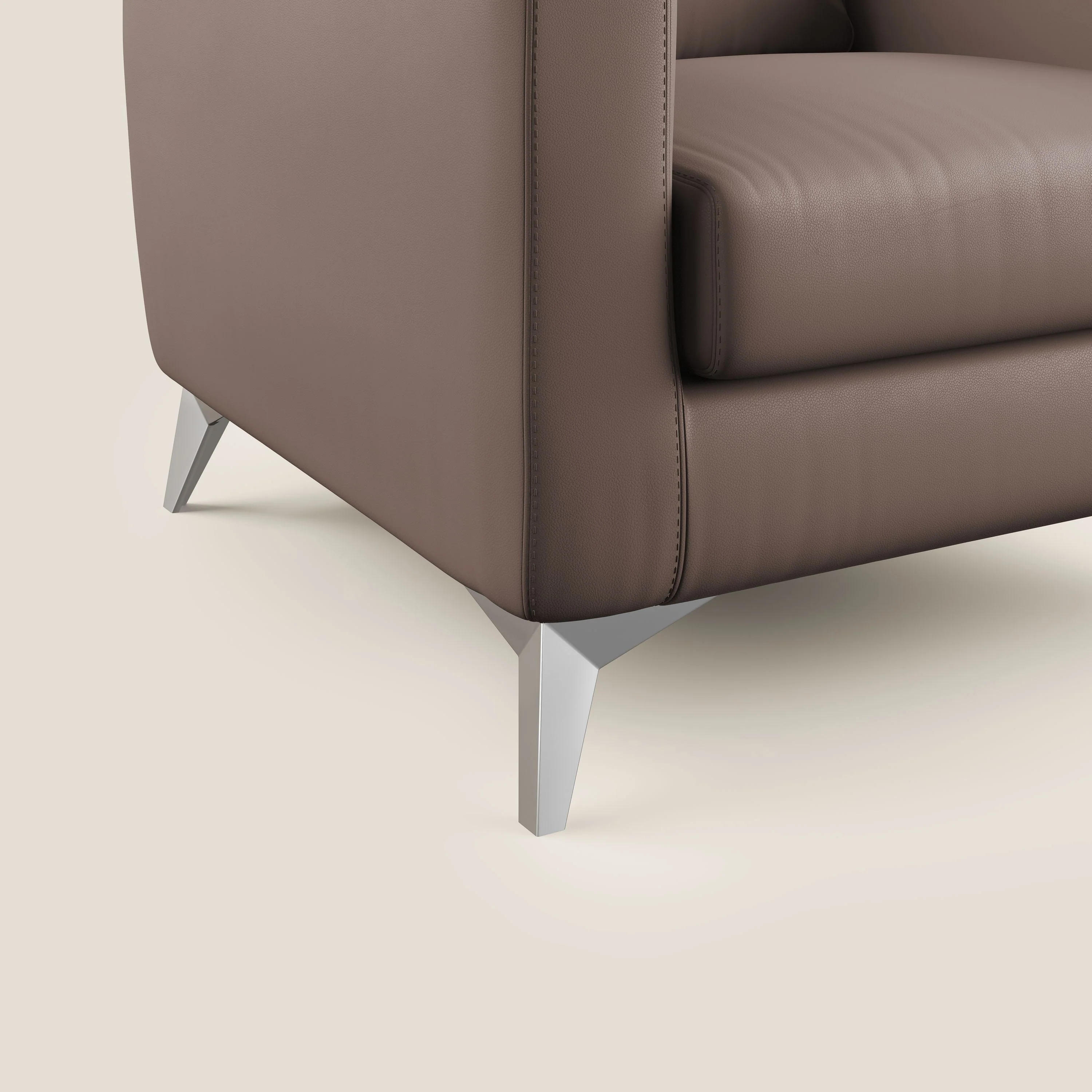 Orione fauteuil en simili cuir imperméable T04 marron - Image 5