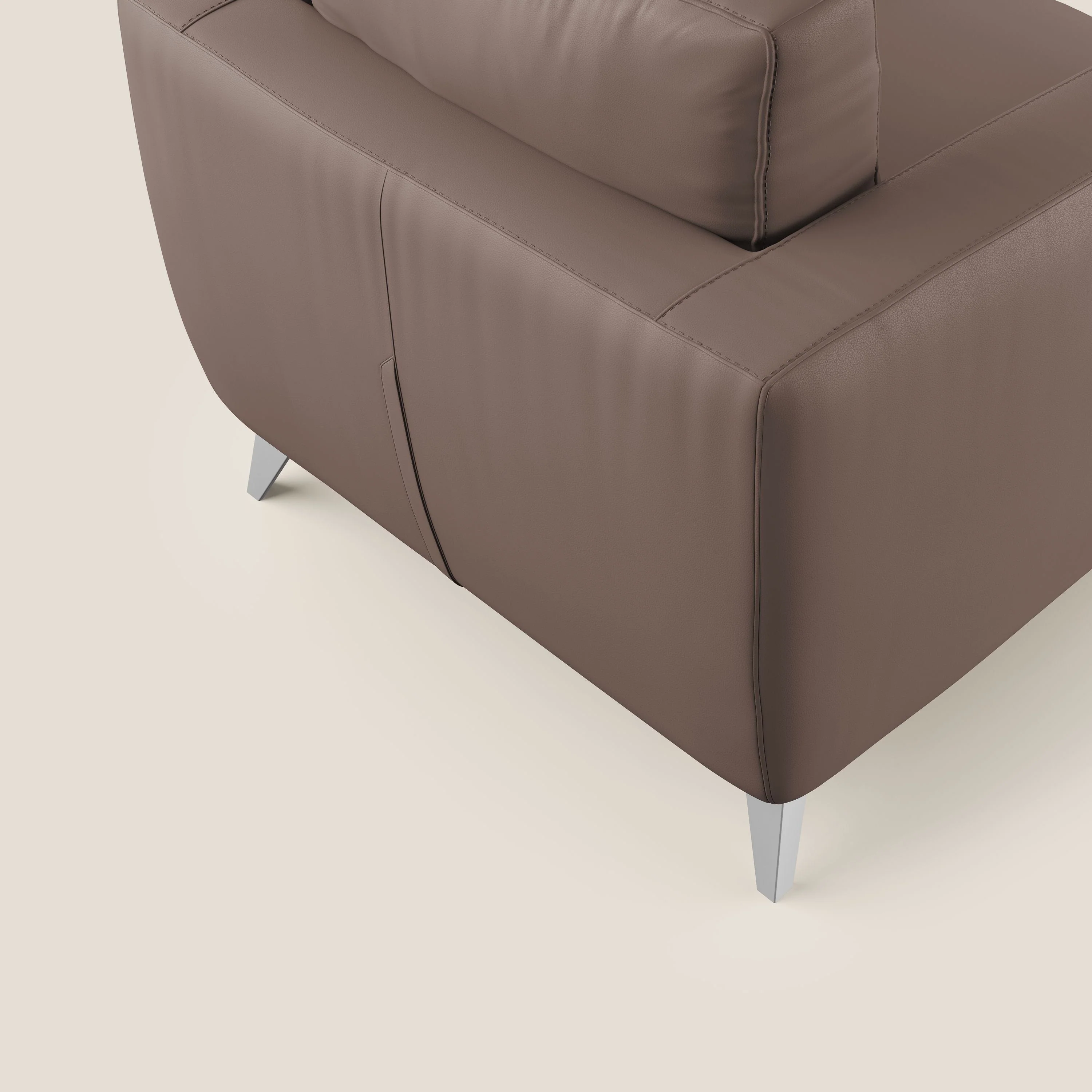 Orione fauteuil en simili cuir imperméable T04 marron - Image 6