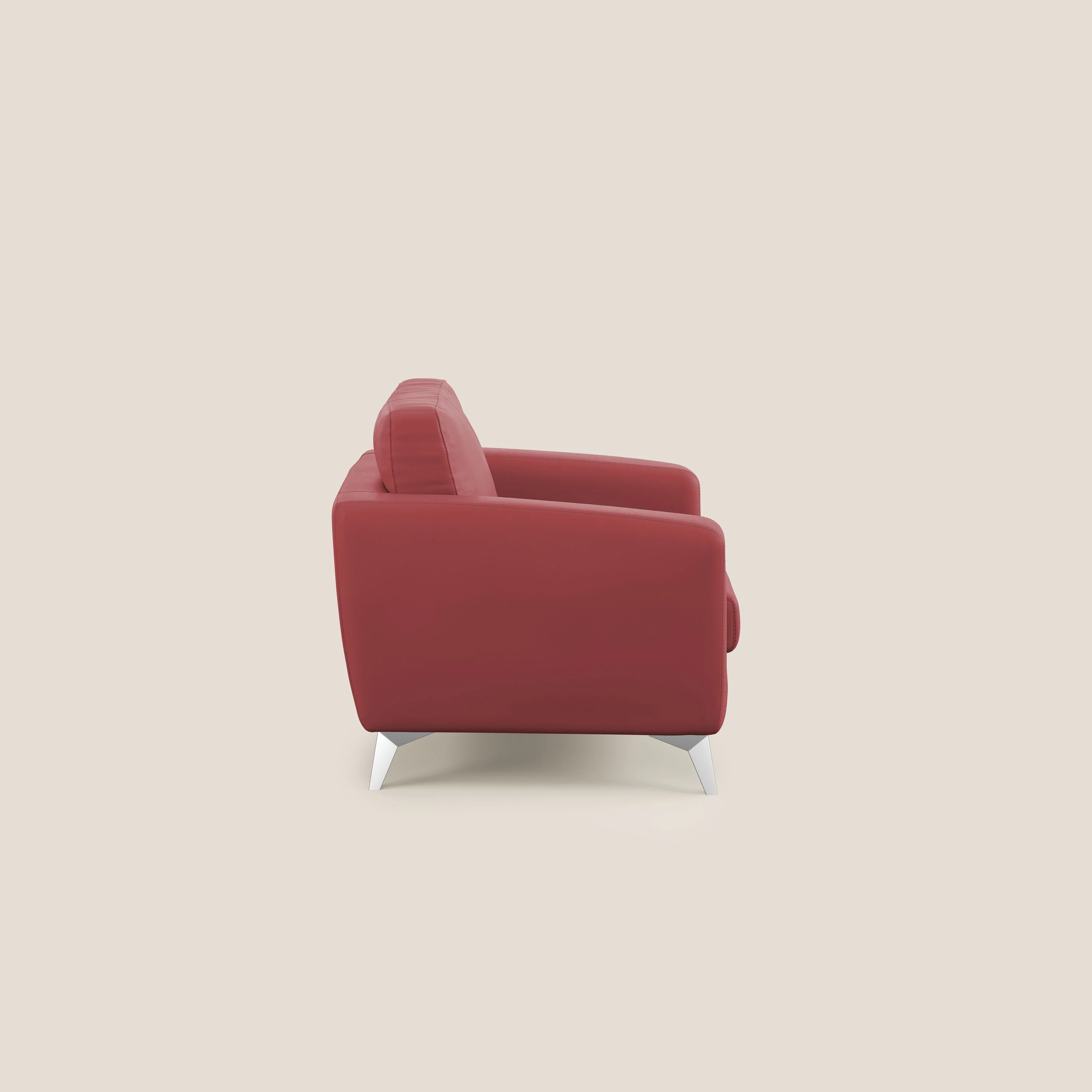 Orione fauteuil en simili cuir imperméable T04 rouge - Image 3