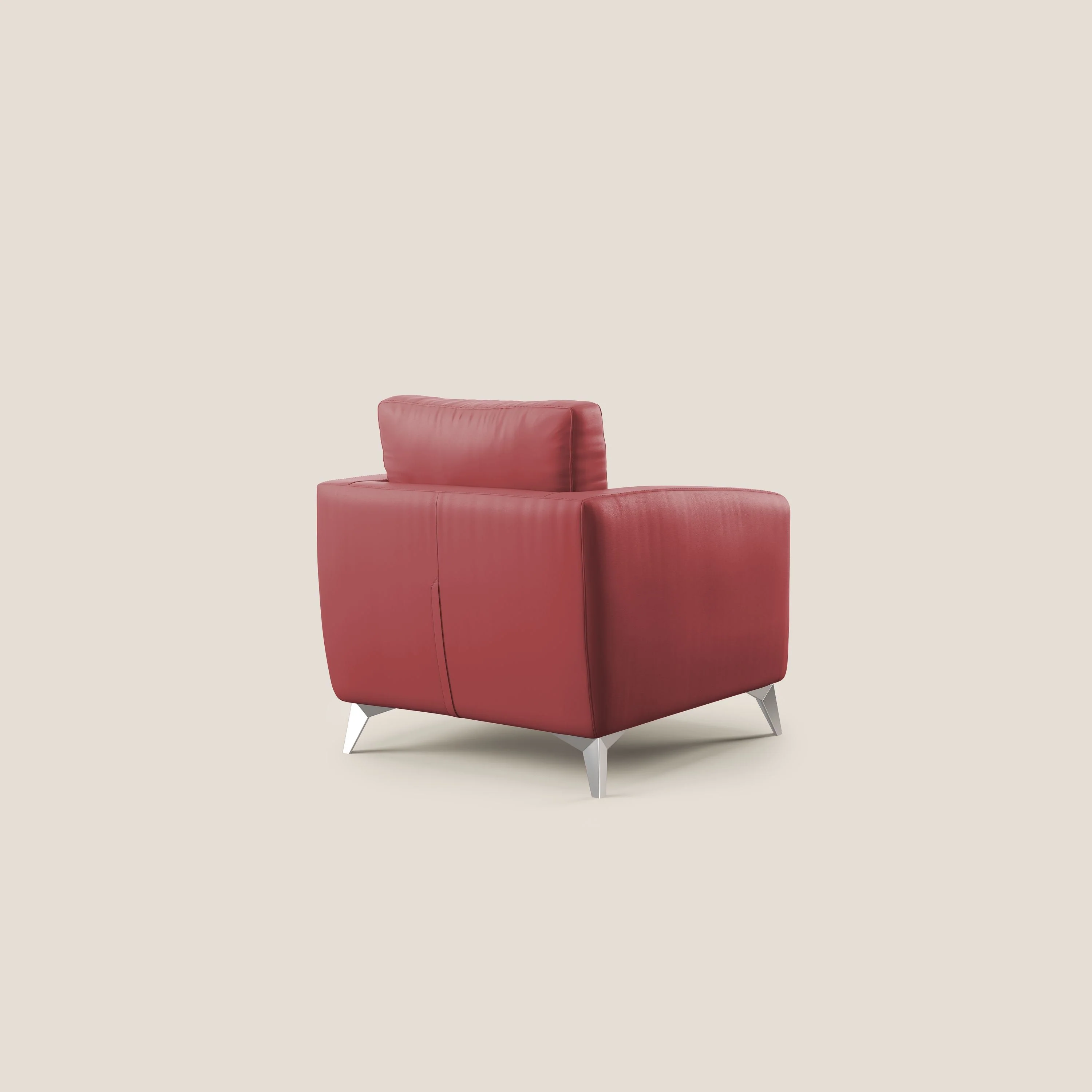 Orione fauteuil en simili cuir imperméable T04 rouge - Image 4