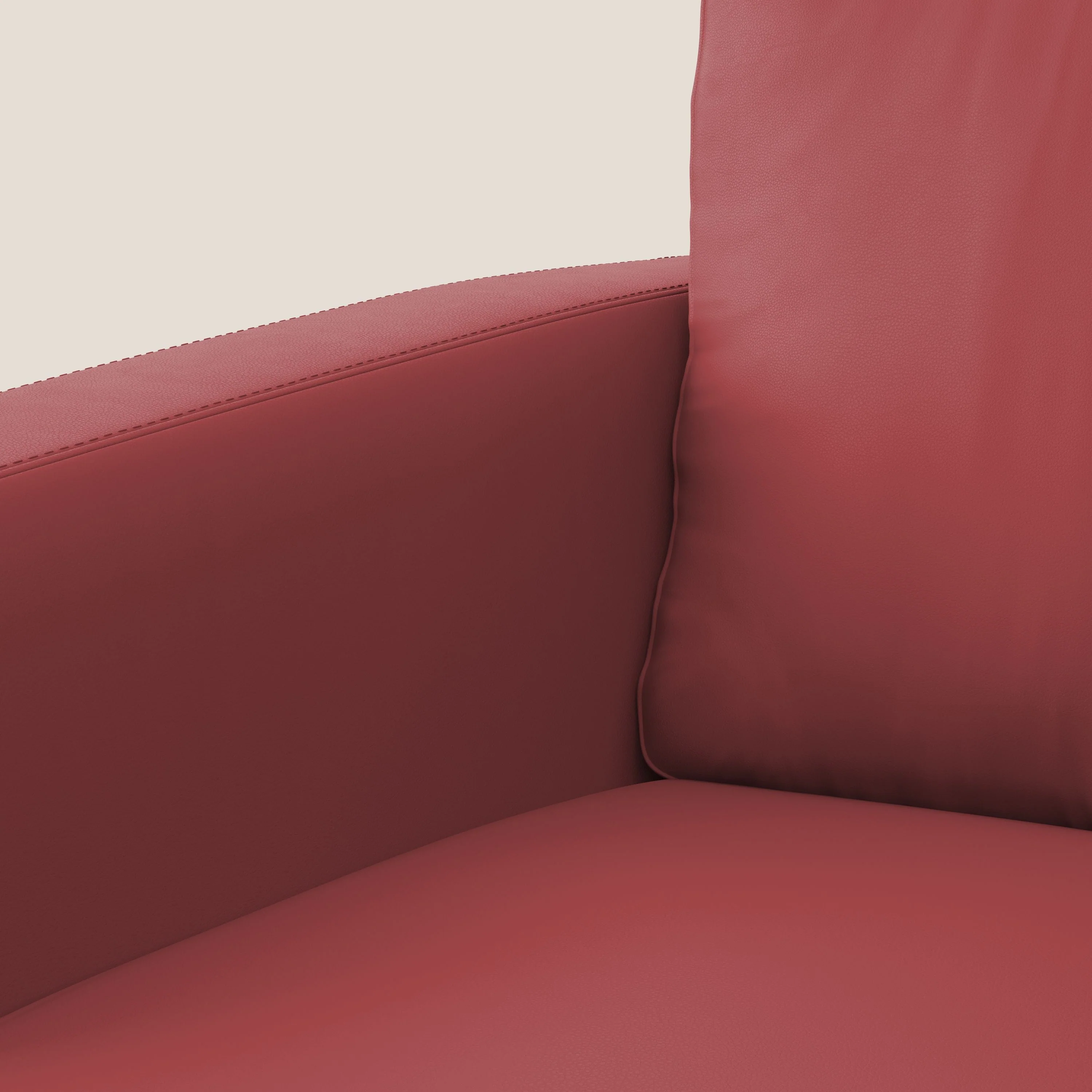 Orione fauteuil en simili cuir imperméable T04 rouge - Image 7
