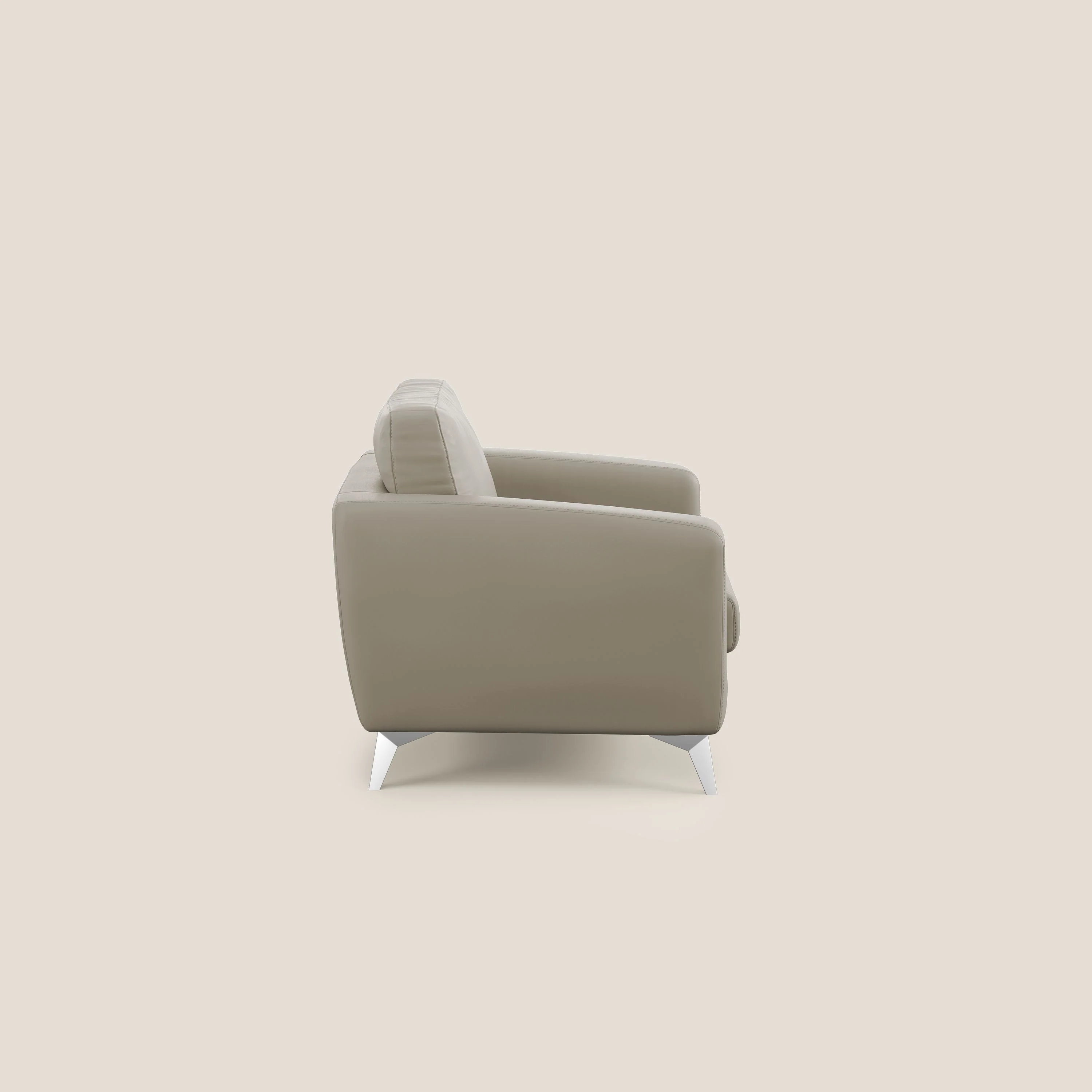 Orione fauteuil en simili cuir imperméable T04 taupe - Image 3