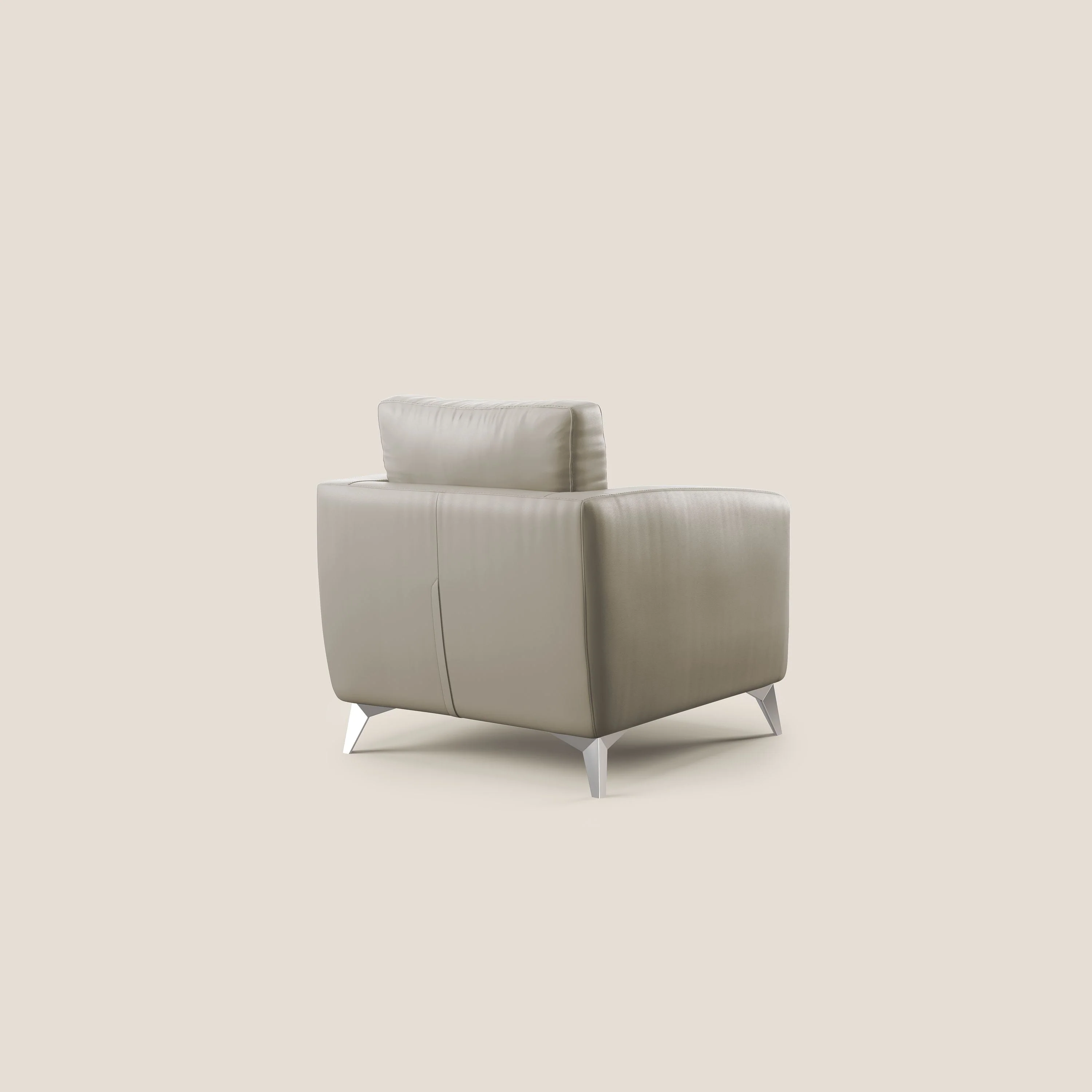 Orione fauteuil en simili cuir imperméable T04 taupe - Image 4