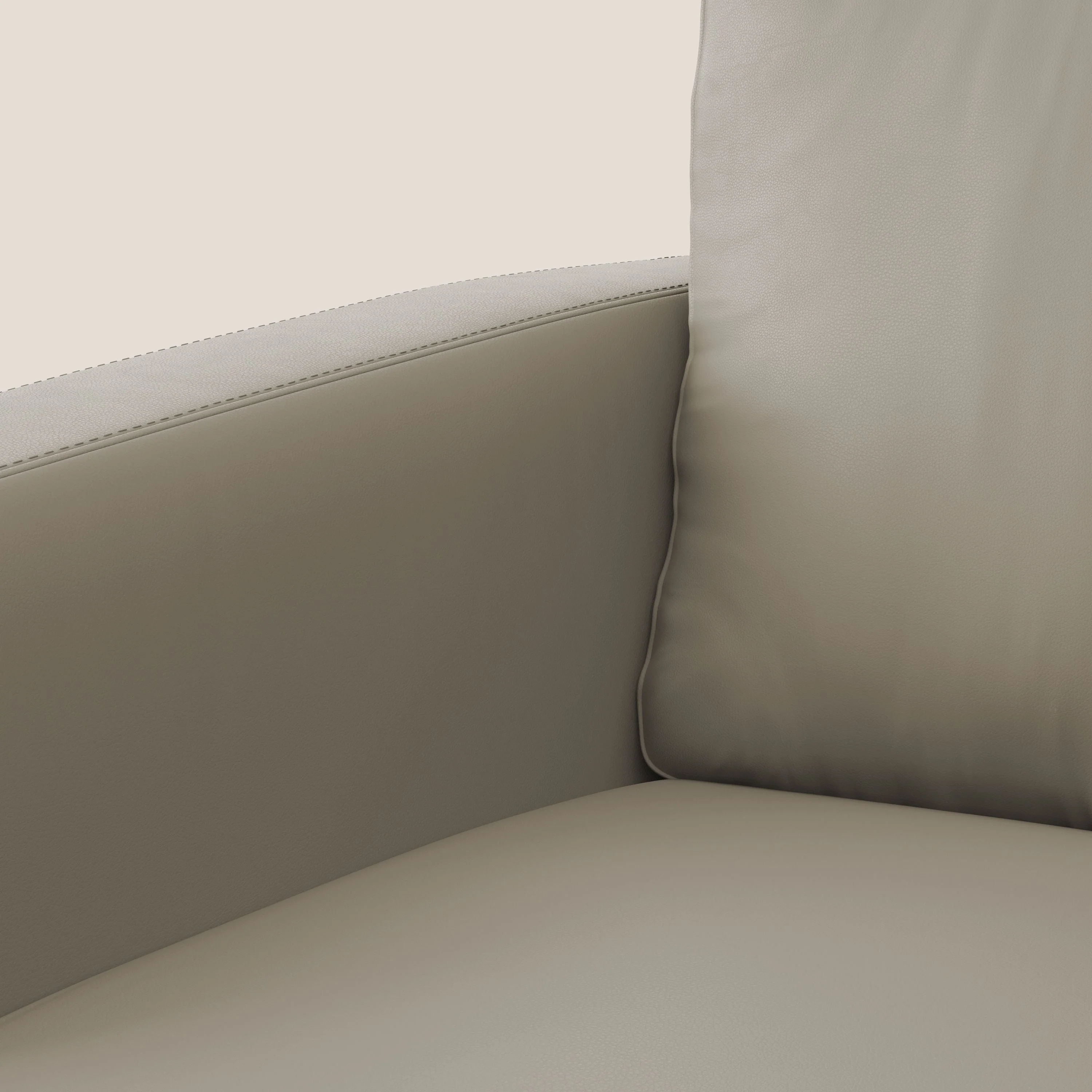 Orione fauteuil en simili cuir imperméable T04 taupe - Image 7