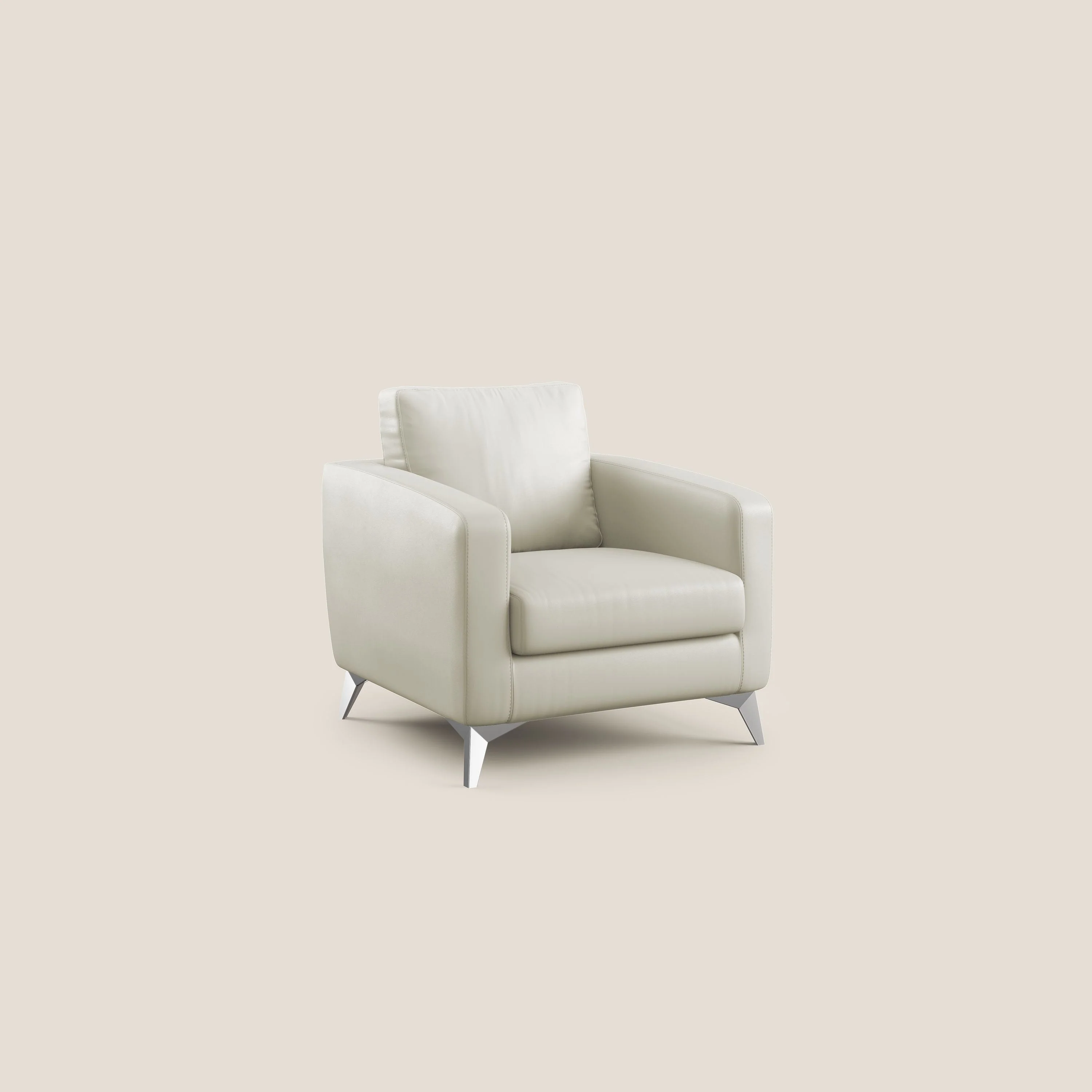 Orione fauteuil en simili cuir imperméable T04 Taupe tortora - Image 2