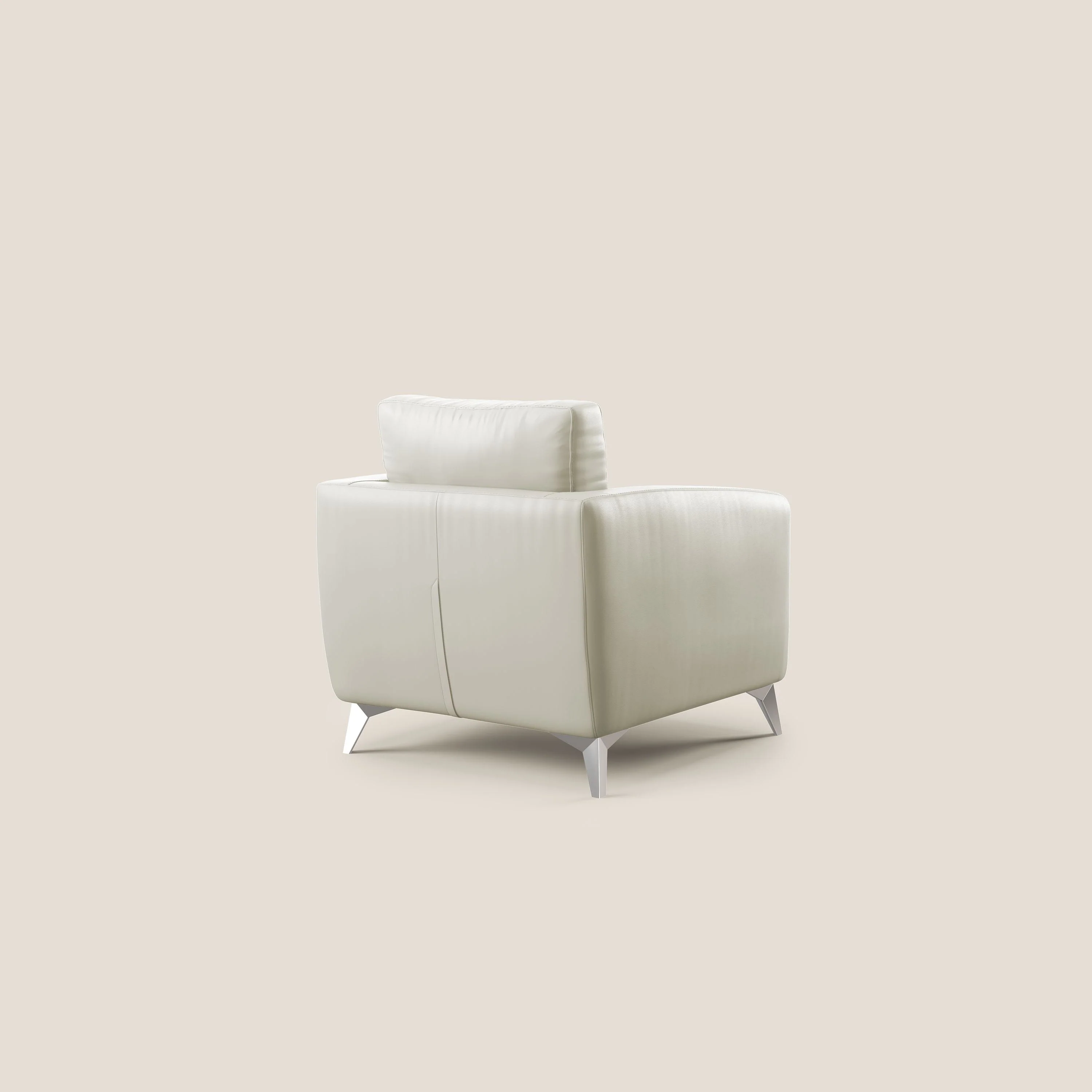 Orione fauteuil en simili cuir imperméable T04 Taupe tortora - Image 4
