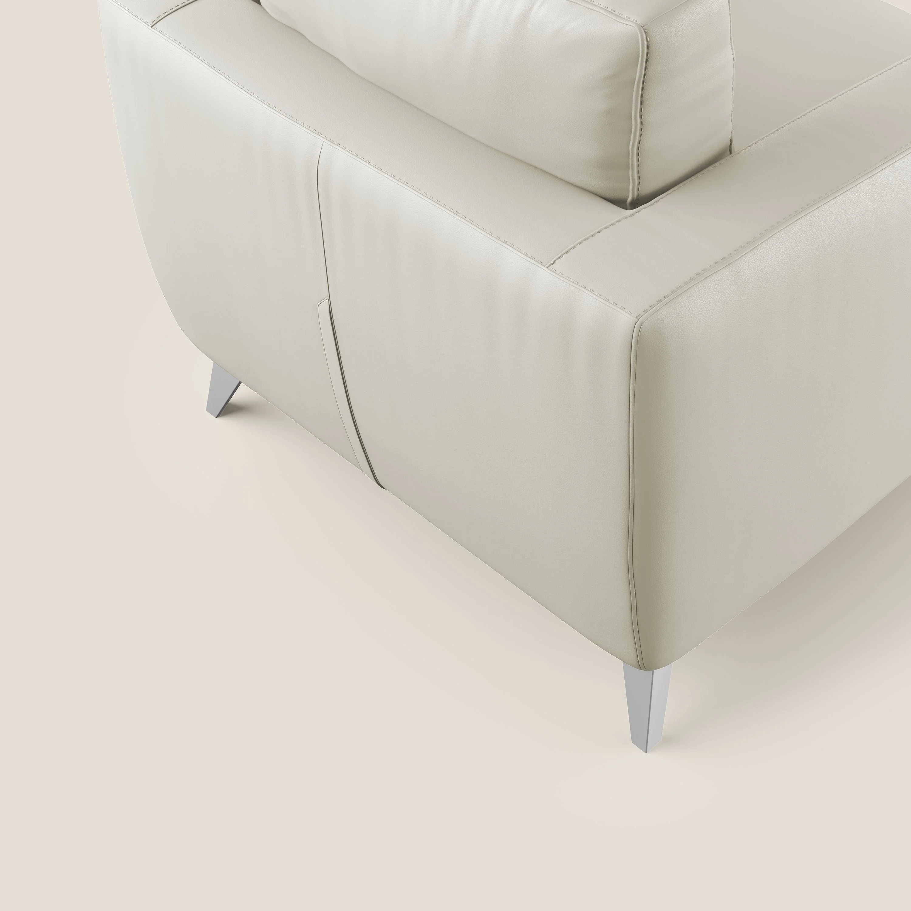 Orione fauteuil en simili cuir imperméable T04 Taupe tortora - Image 6