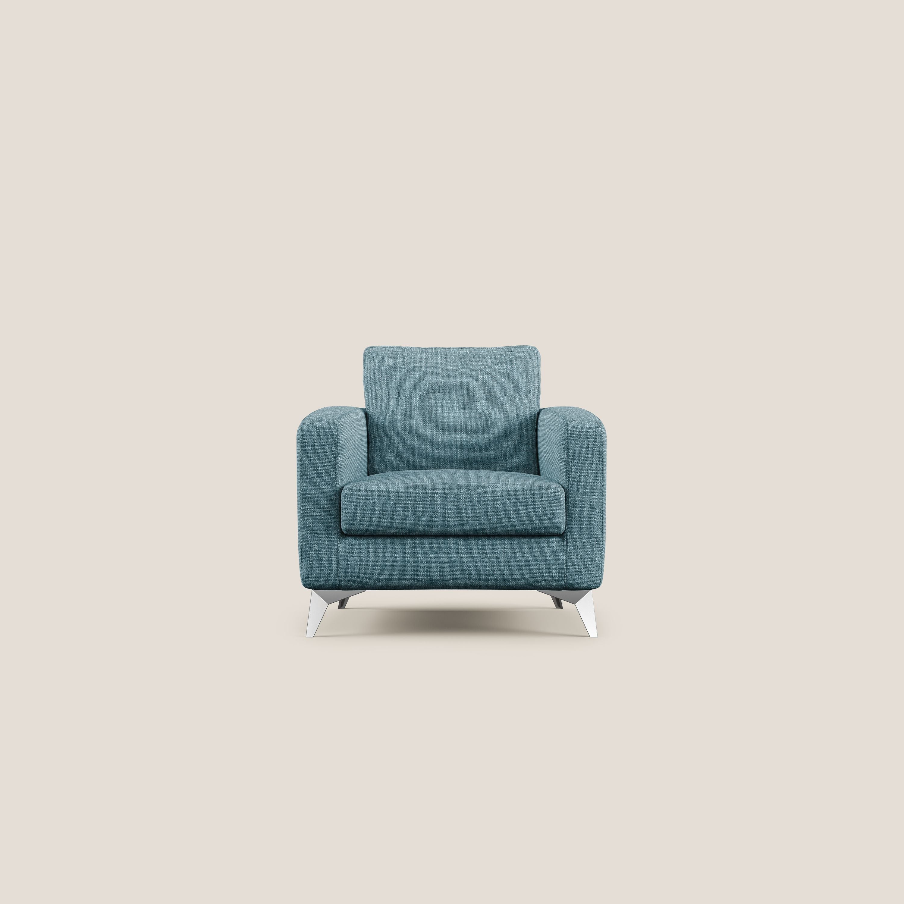 Orione fauteuil en tissu doux imperméable entrelacé T06 bleu ciel - Image 3