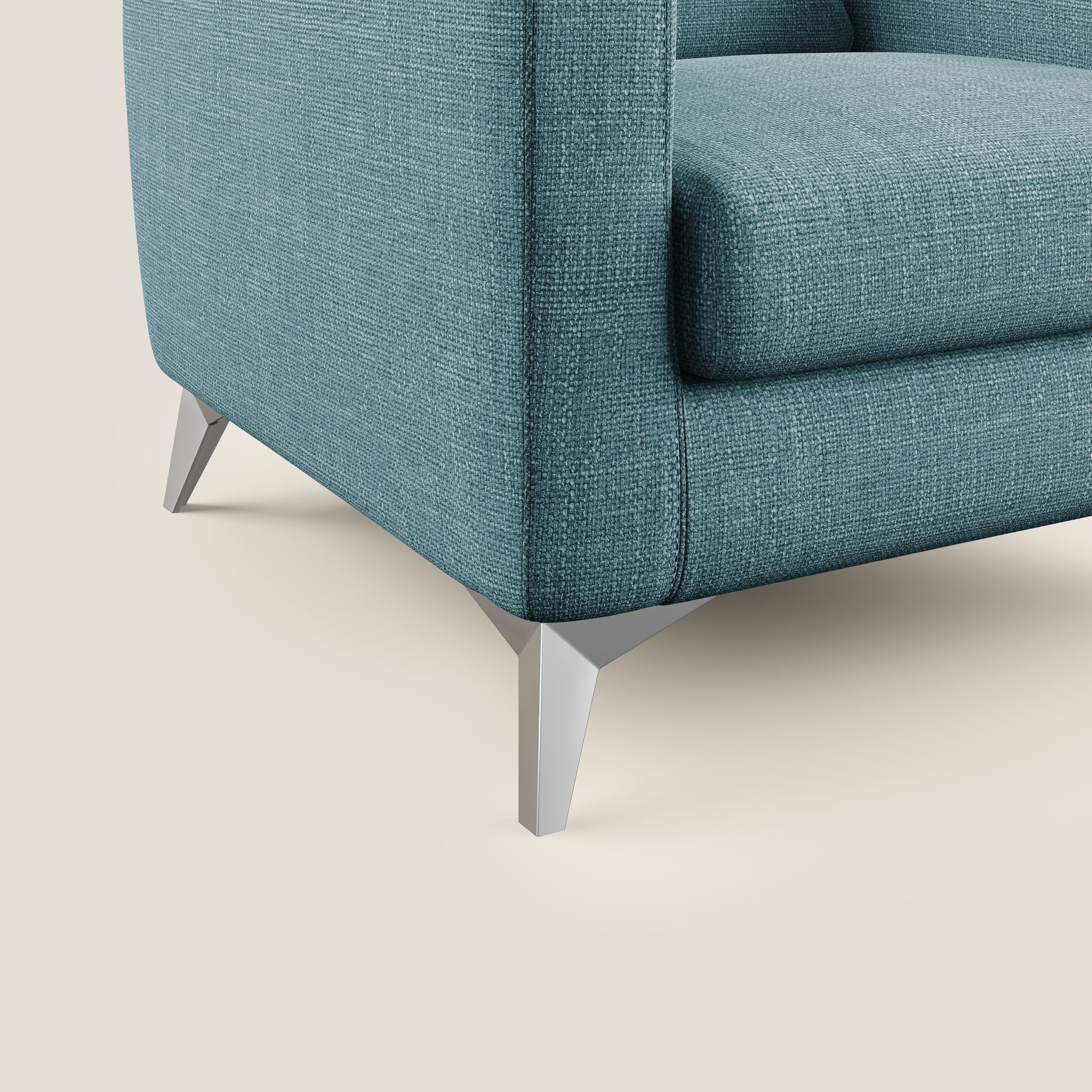 Orione fauteuil en tissu doux imperméable entrelacé T06 bleu ciel - Image 6