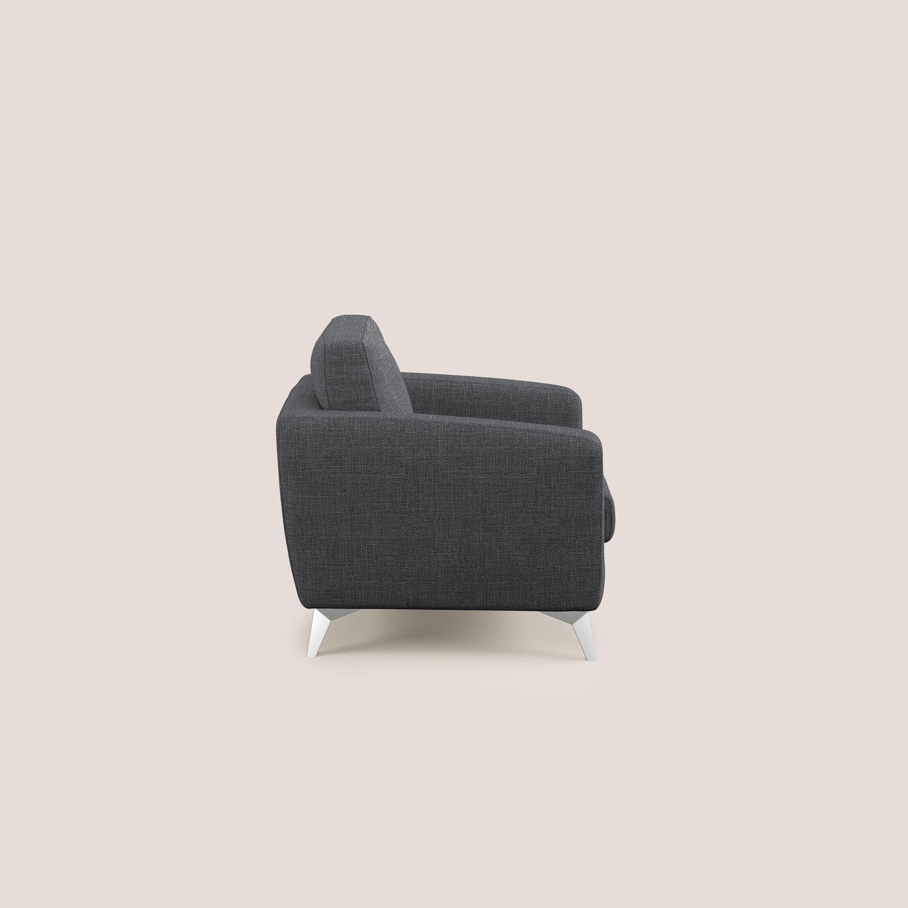Orione fauteuil en tissu doux imperméable entrelacé T06 anthracite - Image 3