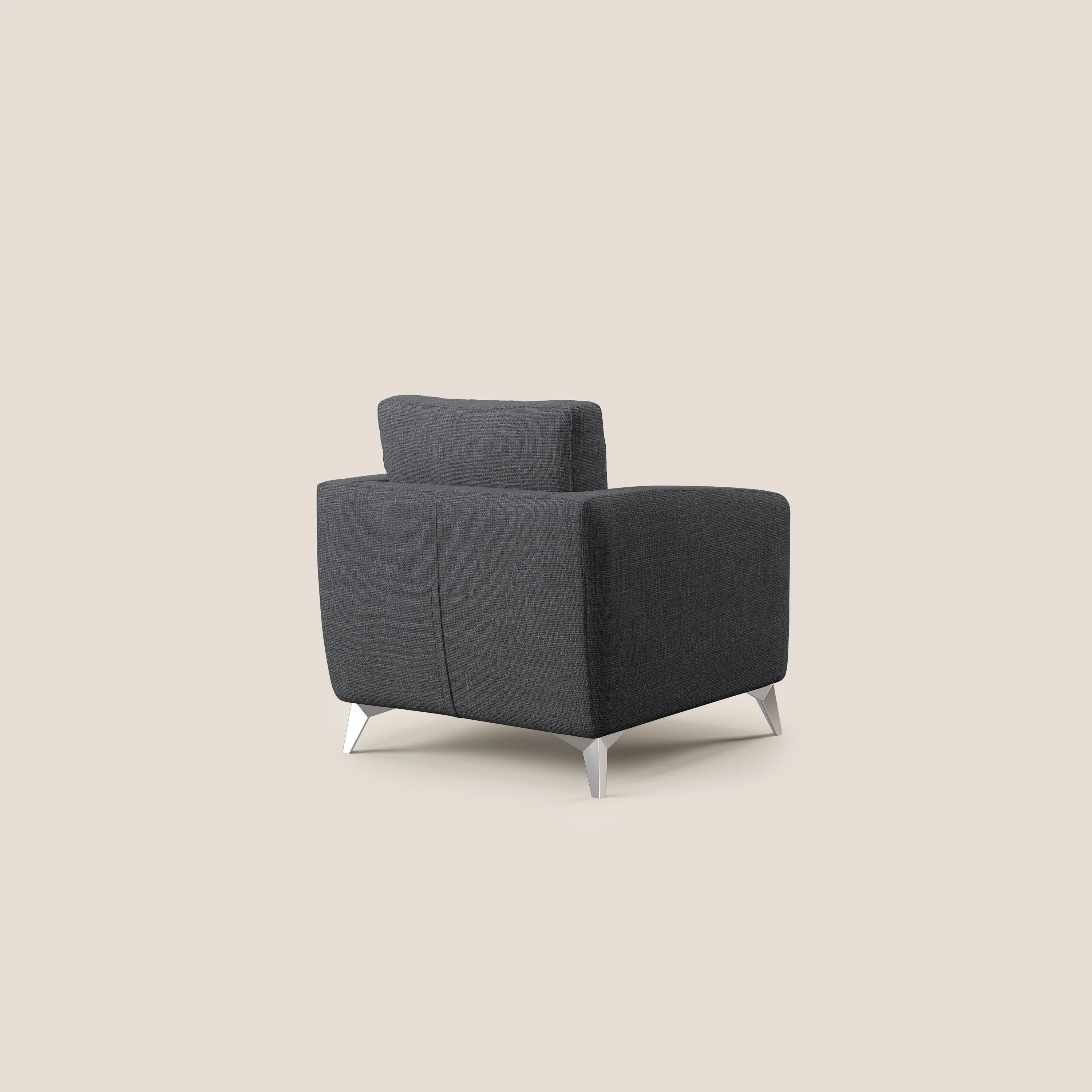 Orione fauteuil en tissu doux imperméable entrelacé T06 anthracite - Image 4