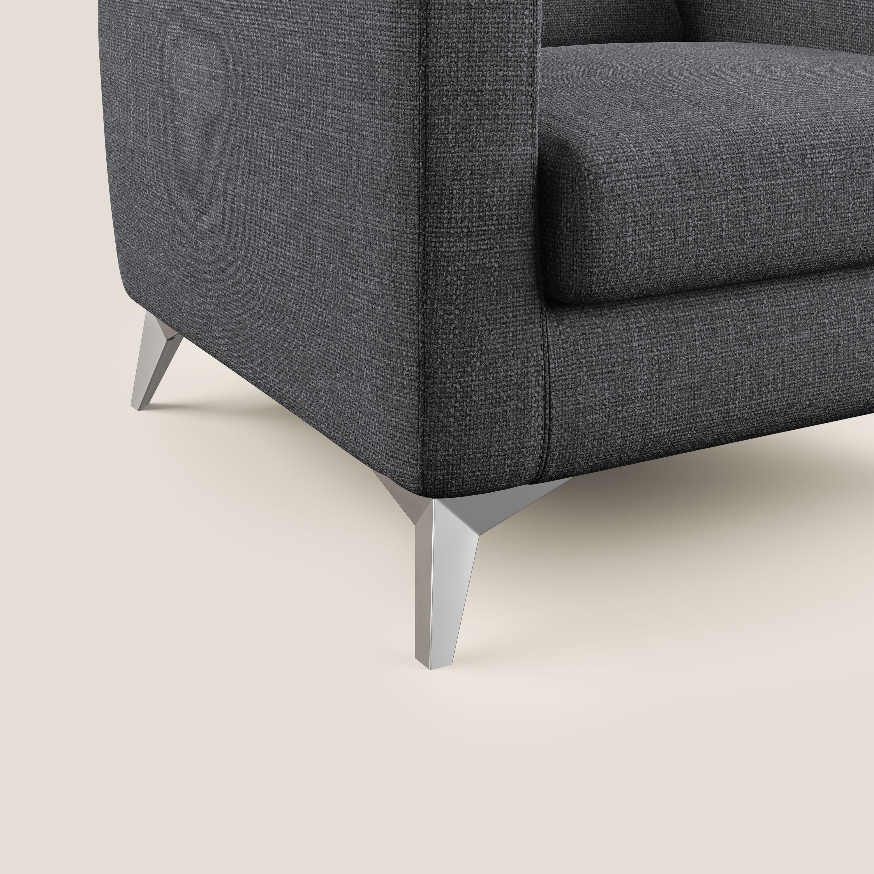 Orione fauteuil en tissu doux imperméable entrelacé T06 anthracite - Image 5