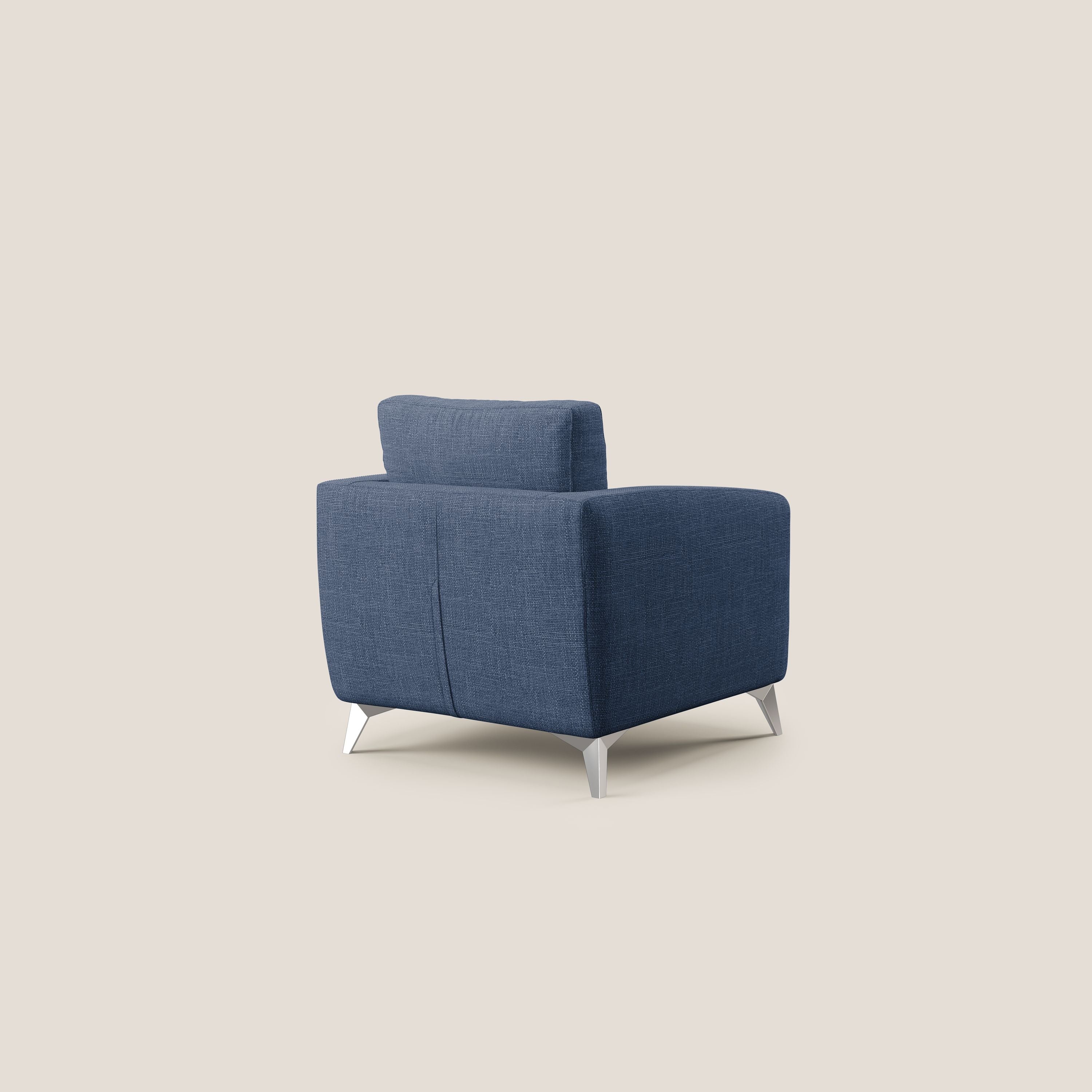 Orione fauteuil en tissu doux imperméable entrelacé T06 bleu - Image 4