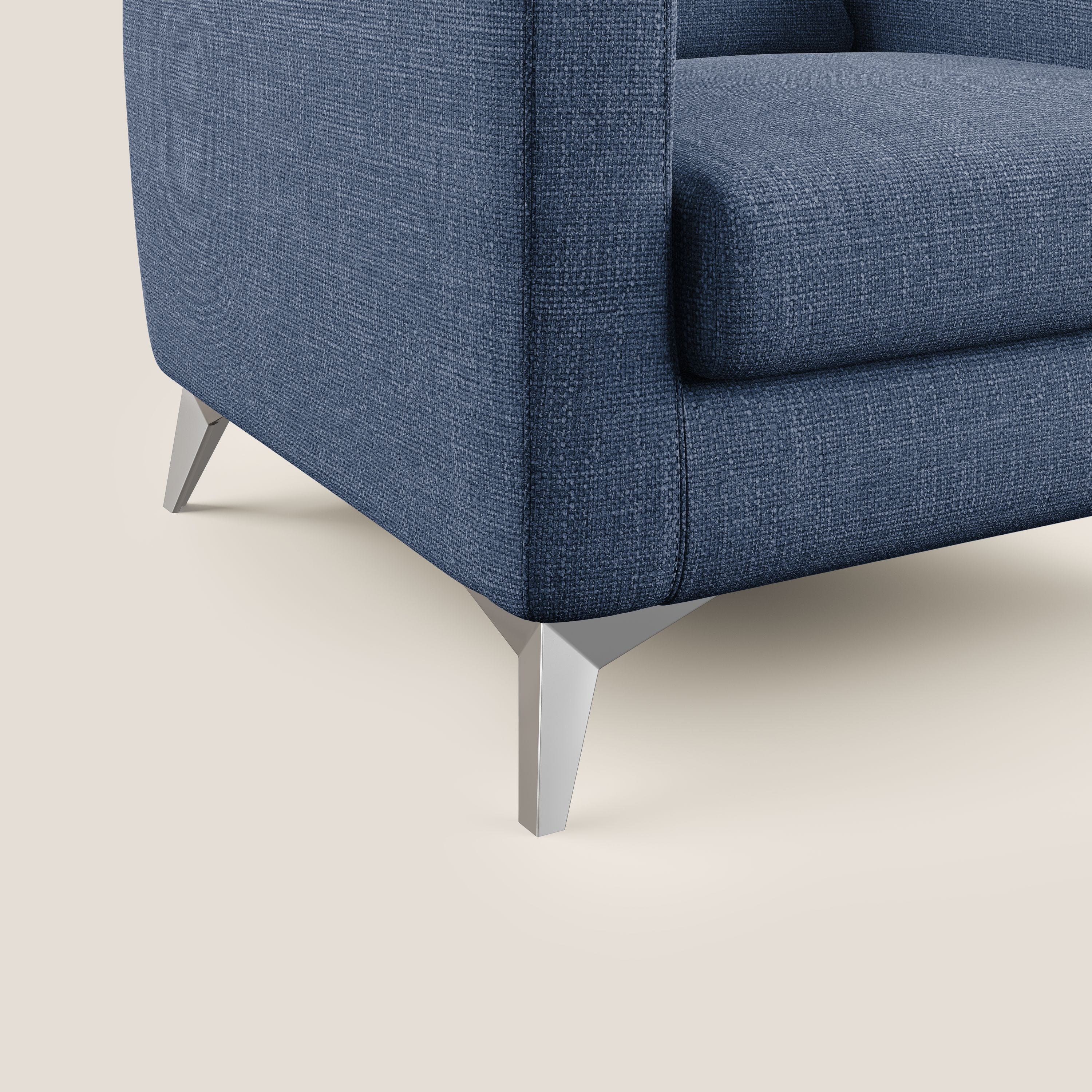 Orione fauteuil en tissu doux imperméable entrelacé T06 bleu - Image 5
