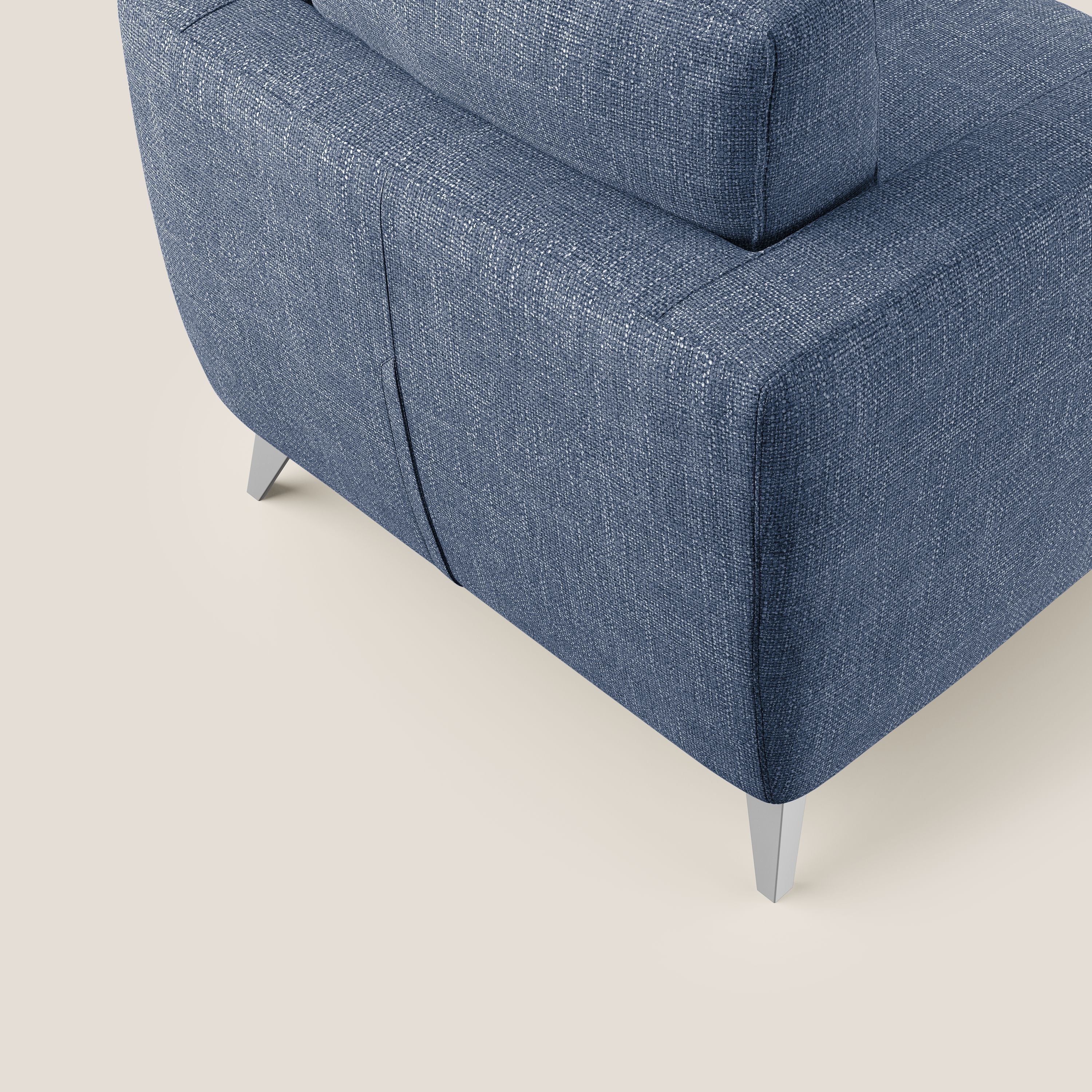 Orione fauteuil en tissu doux imperméable entrelacé T06 bleu - Image 6