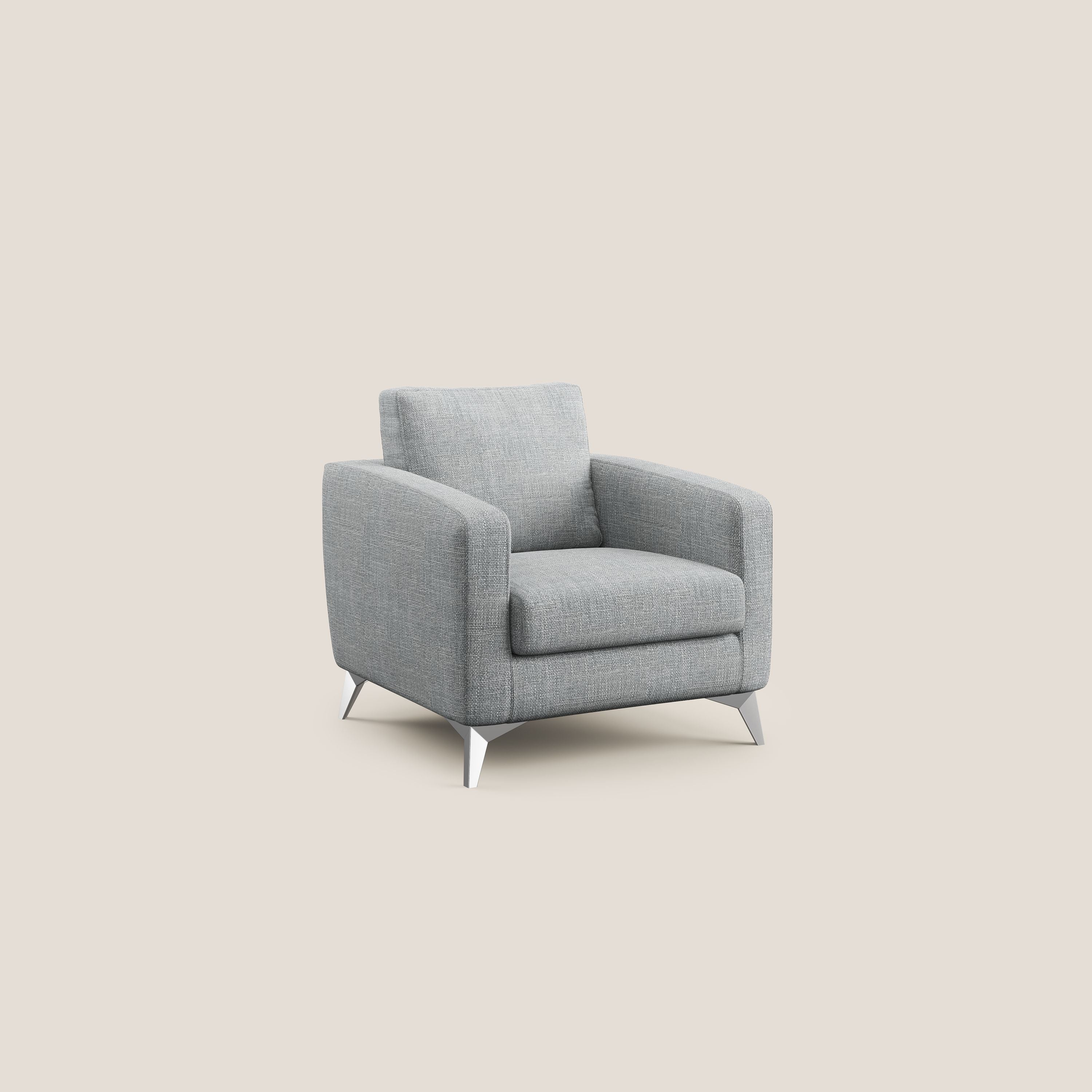 Orione fauteuil en tissu doux imperméable entrelacé T06 gris - Image 2