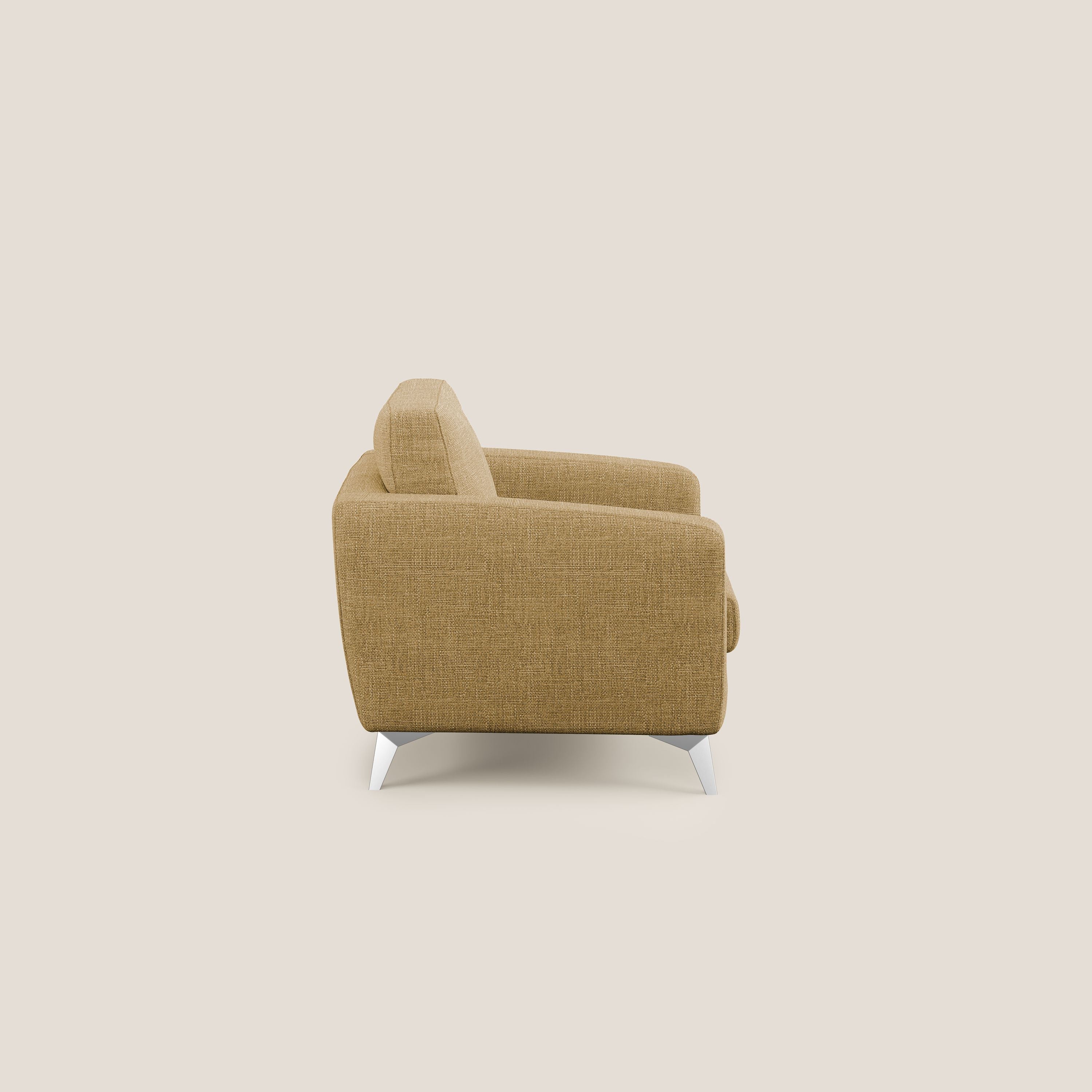 Orione fauteuil en tissu doux imperméable entrelacé T06 jaune - Image 3