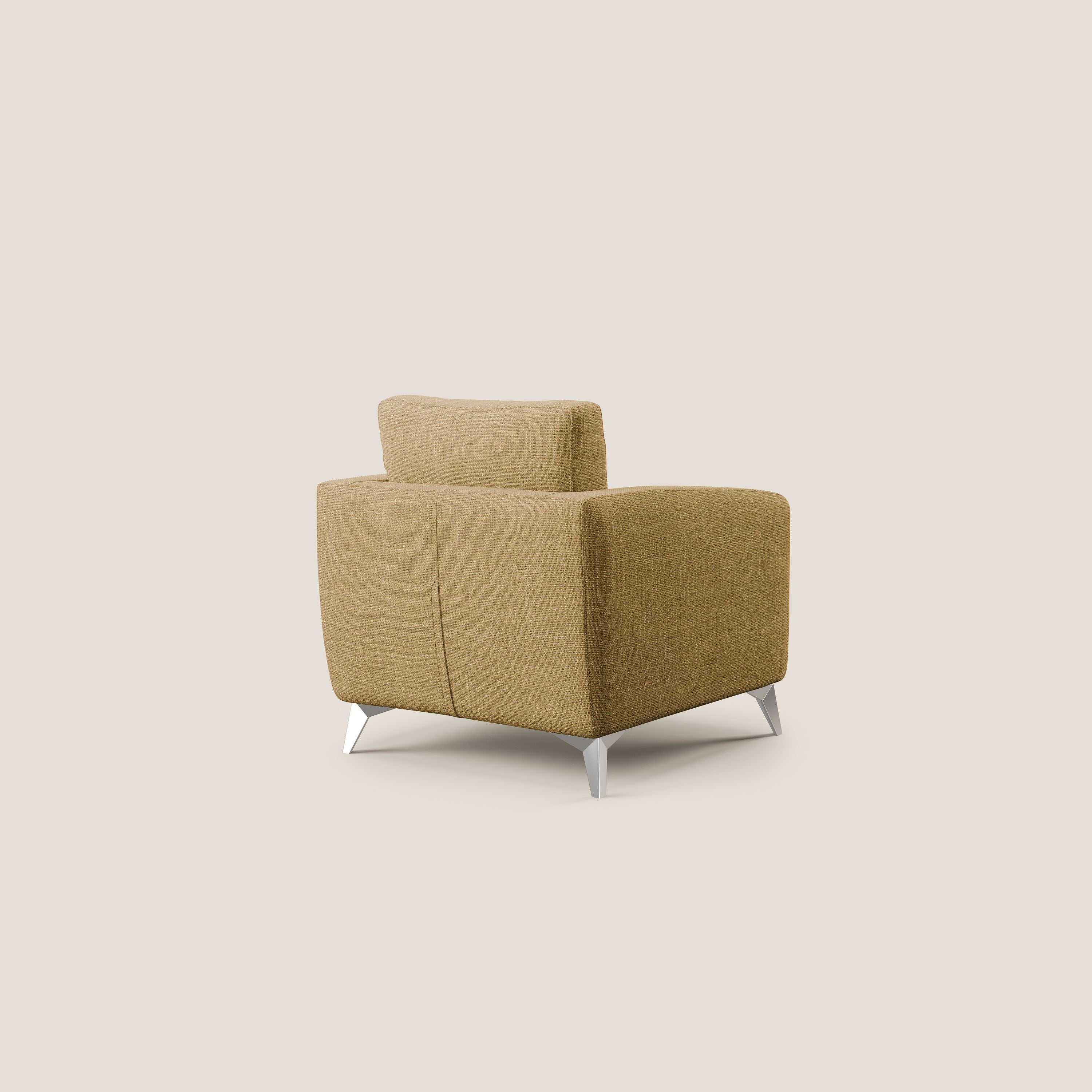 Orione fauteuil en tissu doux imperméable entrelacé T06 jaune - Image 4