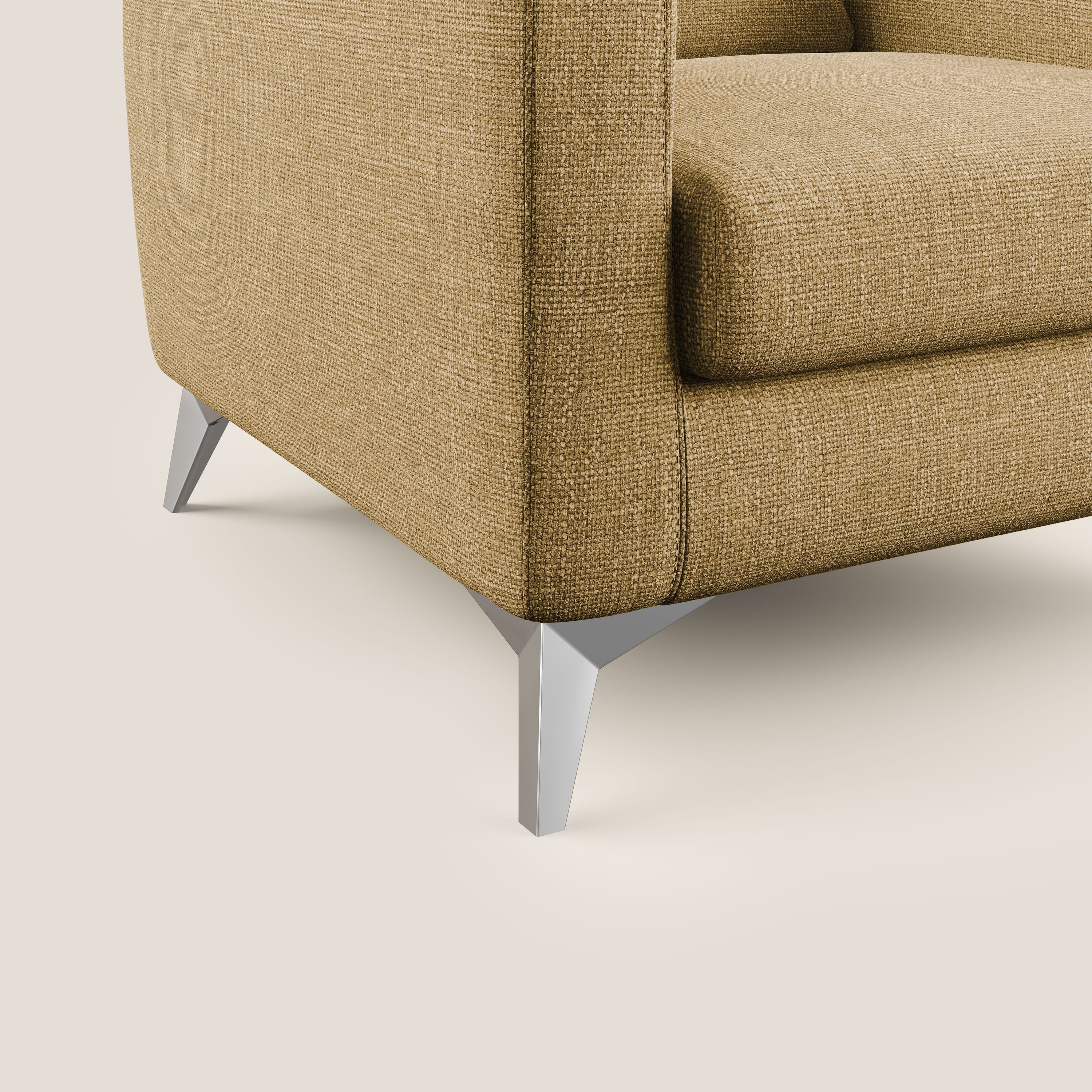 Orione fauteuil en tissu doux imperméable entrelacé T06 jaune - Image 5