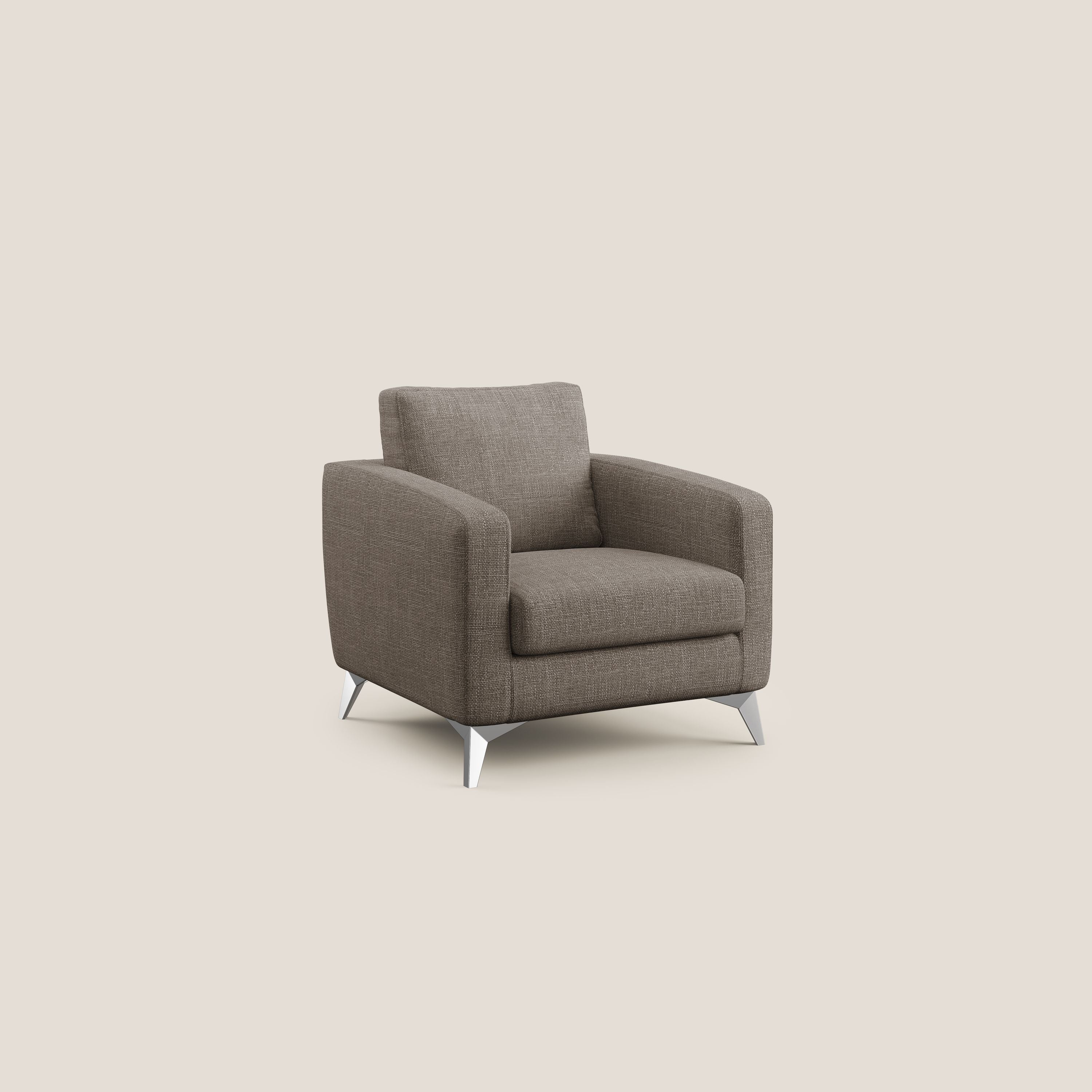 Orione fauteuil en tissu doux imperméable entrelacé T06 marron - Image 2