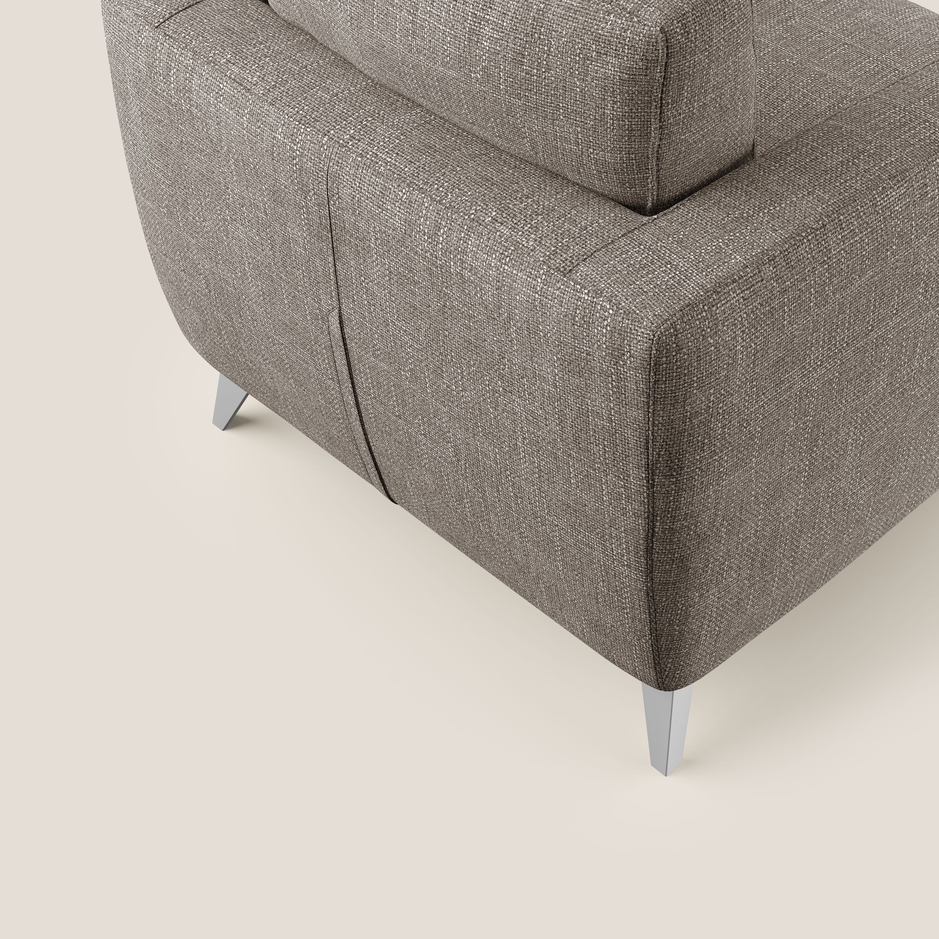 Orione fauteuil en tissu doux imperméable entrelacé T06 marron - Image 6