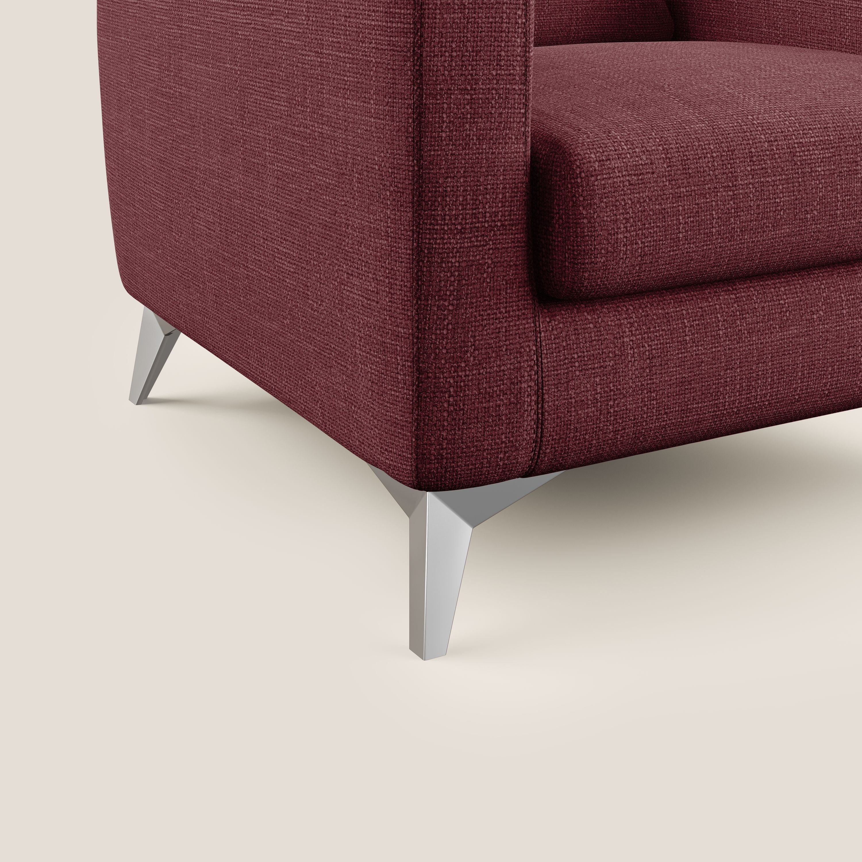 Orione fauteuil en tissu doux imperméable entrelacé T06 rouge - Image 5
