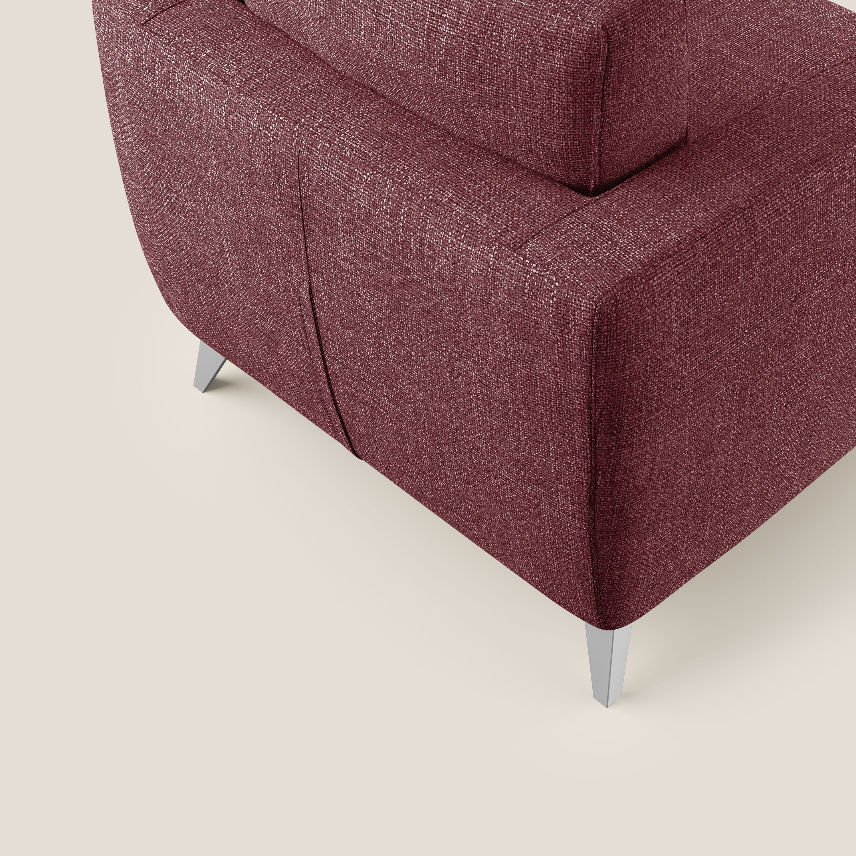 Orione fauteuil en tissu doux imperméable entrelacé T06 rouge - Image 6