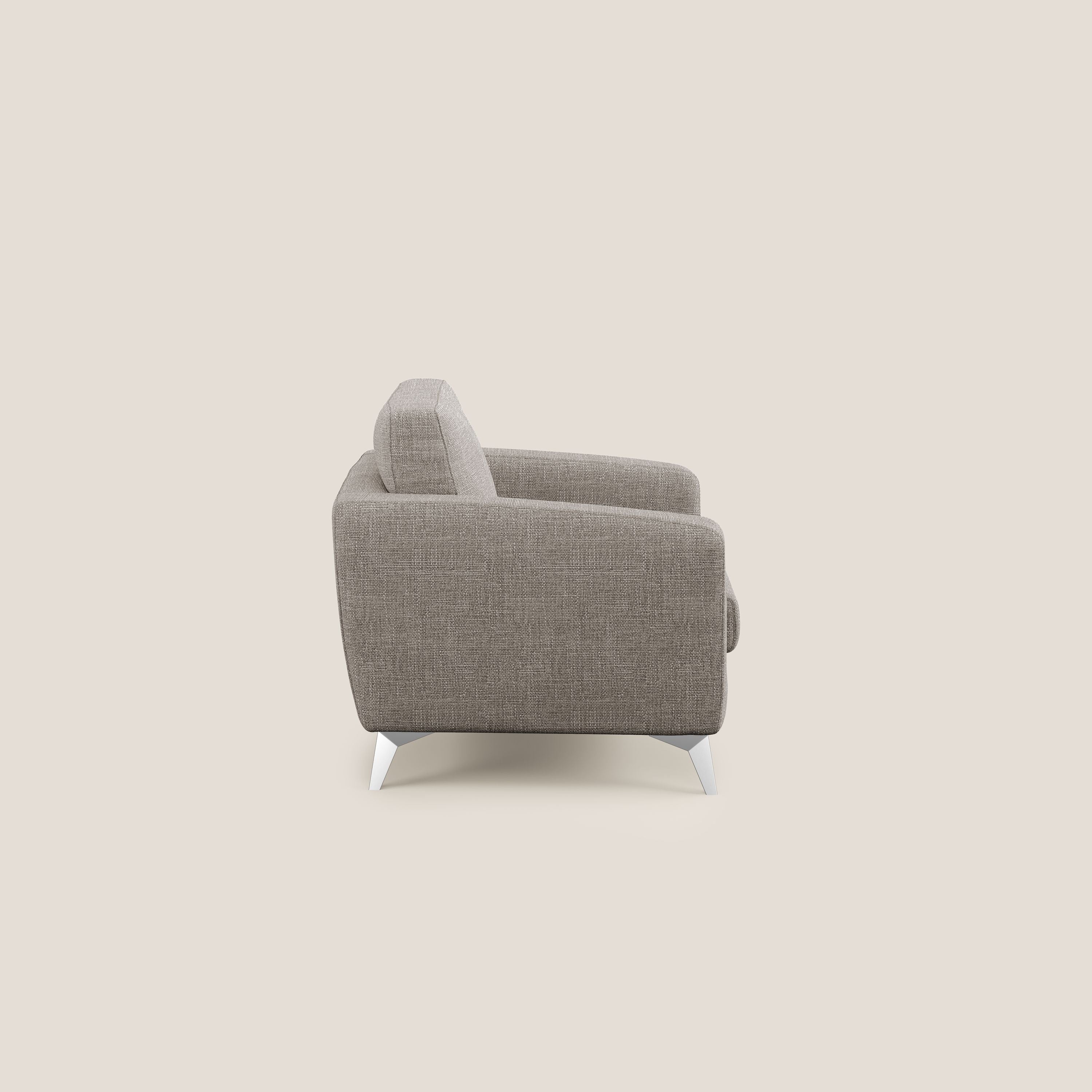 Orione fauteuil en tissu doux imperméable entrelacé T06 Taupe tortora - Image 3