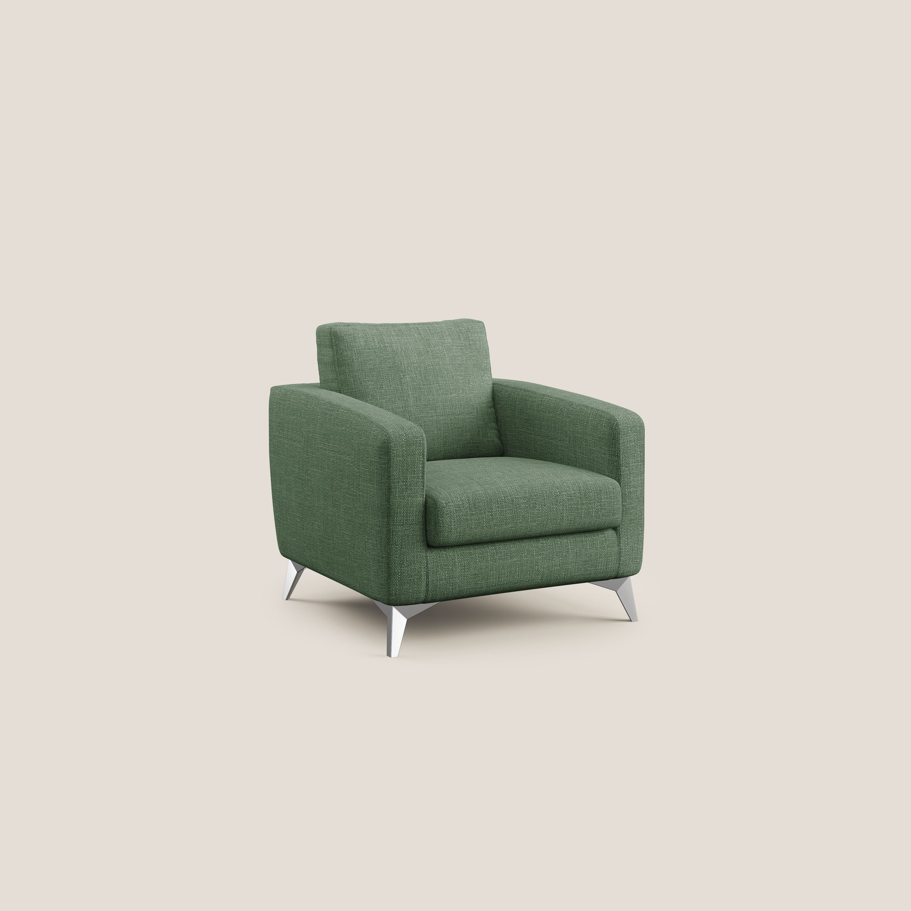 Orione fauteuil en tissu doux imperméable entrelacé T06 vert - Image 2