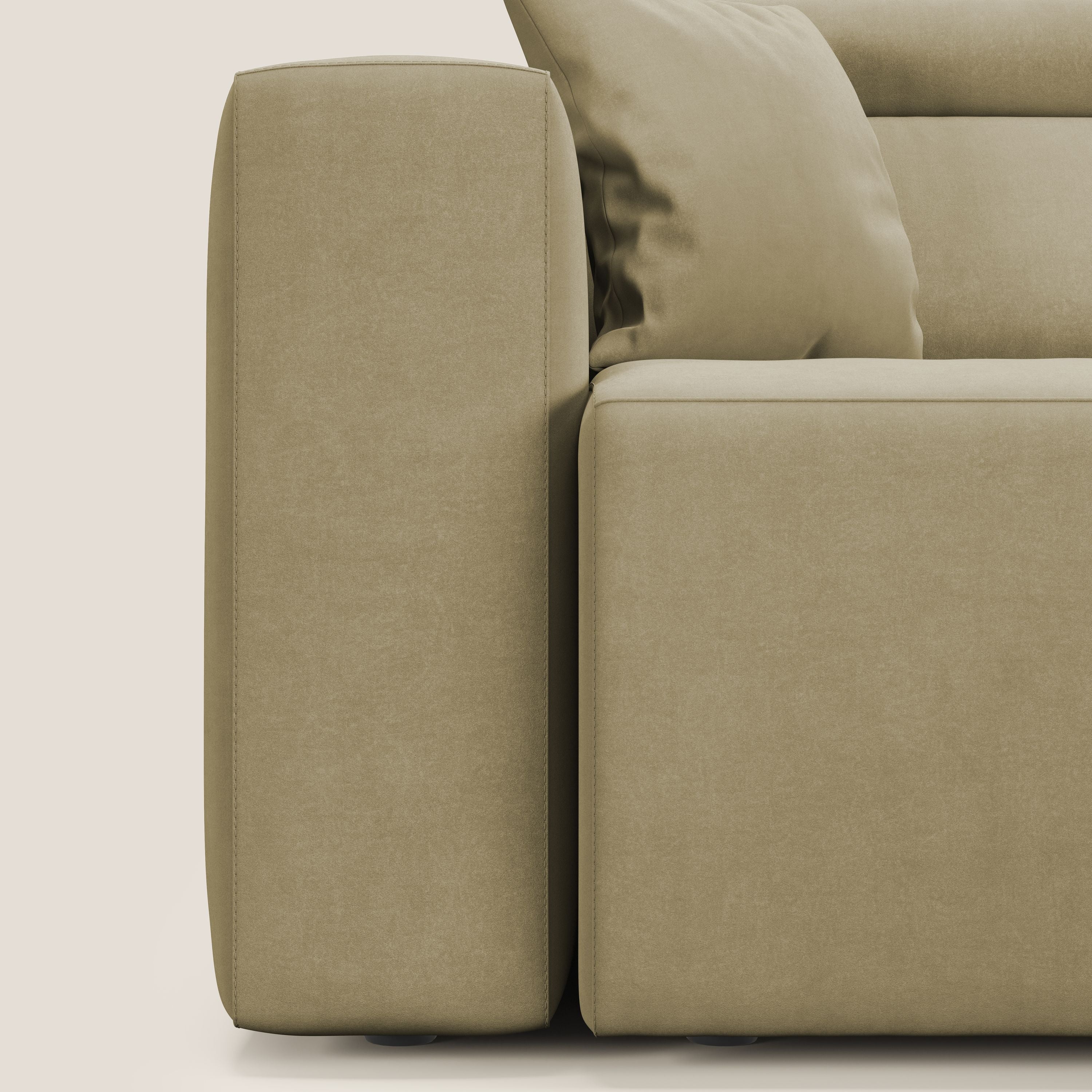 Orwell canapé avec 3 assises extractibles en microfibre détachable T11 beige - Image 14
