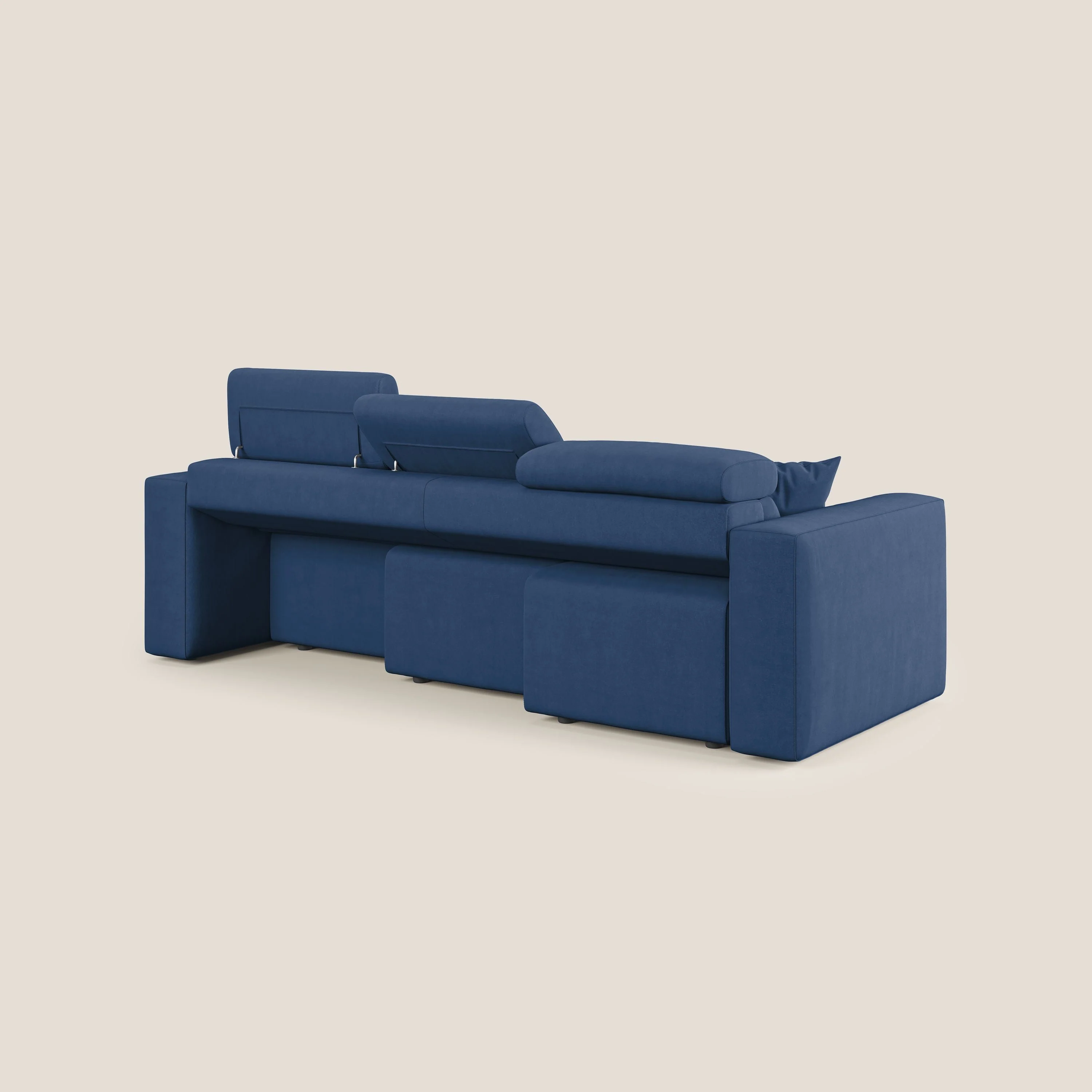 Orwell canapé avec 3 assises extractibles en microfibre détachable T11 bleu - Image 11