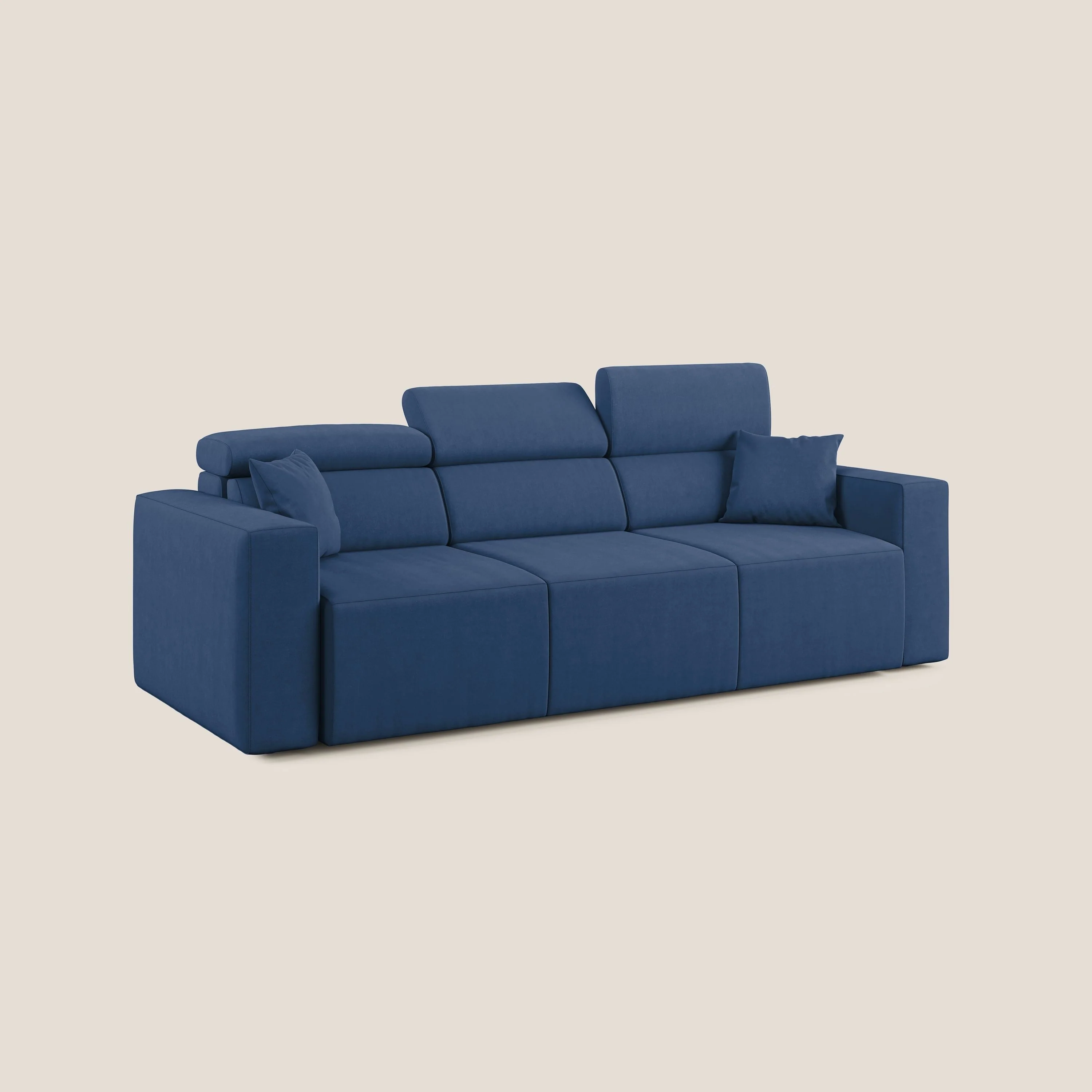 Orwell canapé avec 3 assises extractibles en microfibre détachable T11 bleu - Image 4