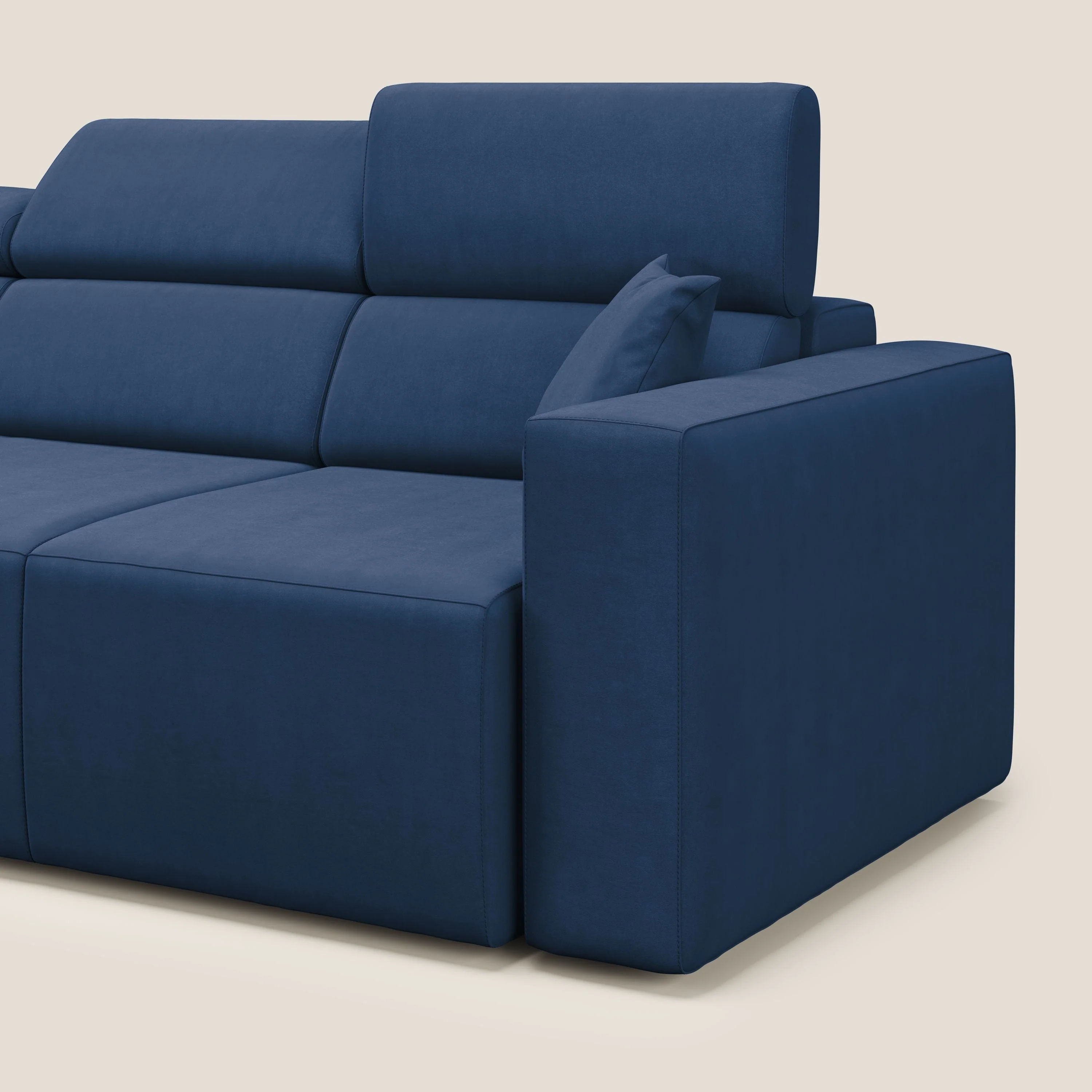 Orwell canapé avec 3 assises extractibles en microfibre détachable T11 bleu - Image 9