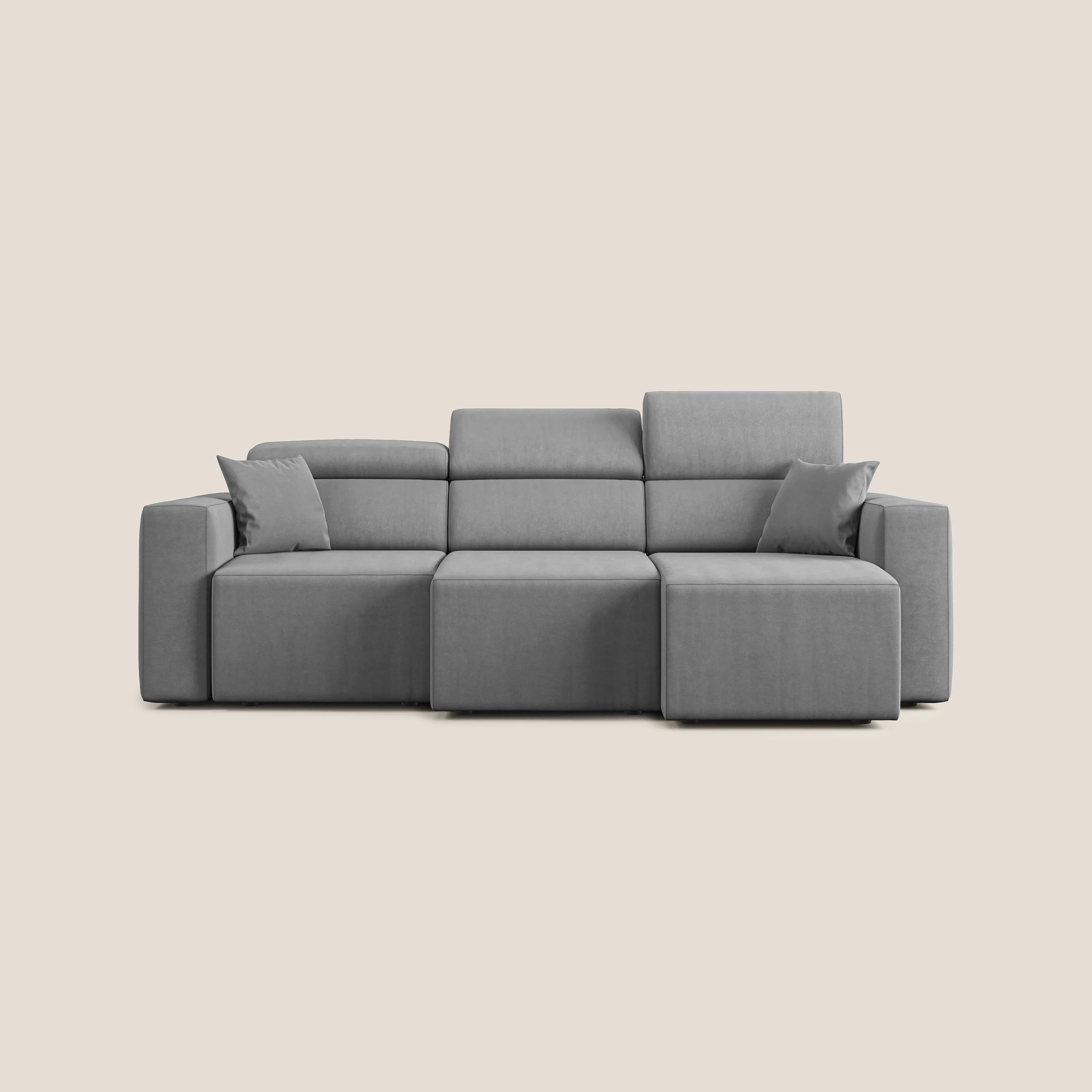 Orwell canapé avec 3 assises extractibles en microfibre détachable T11 gris - Image 10