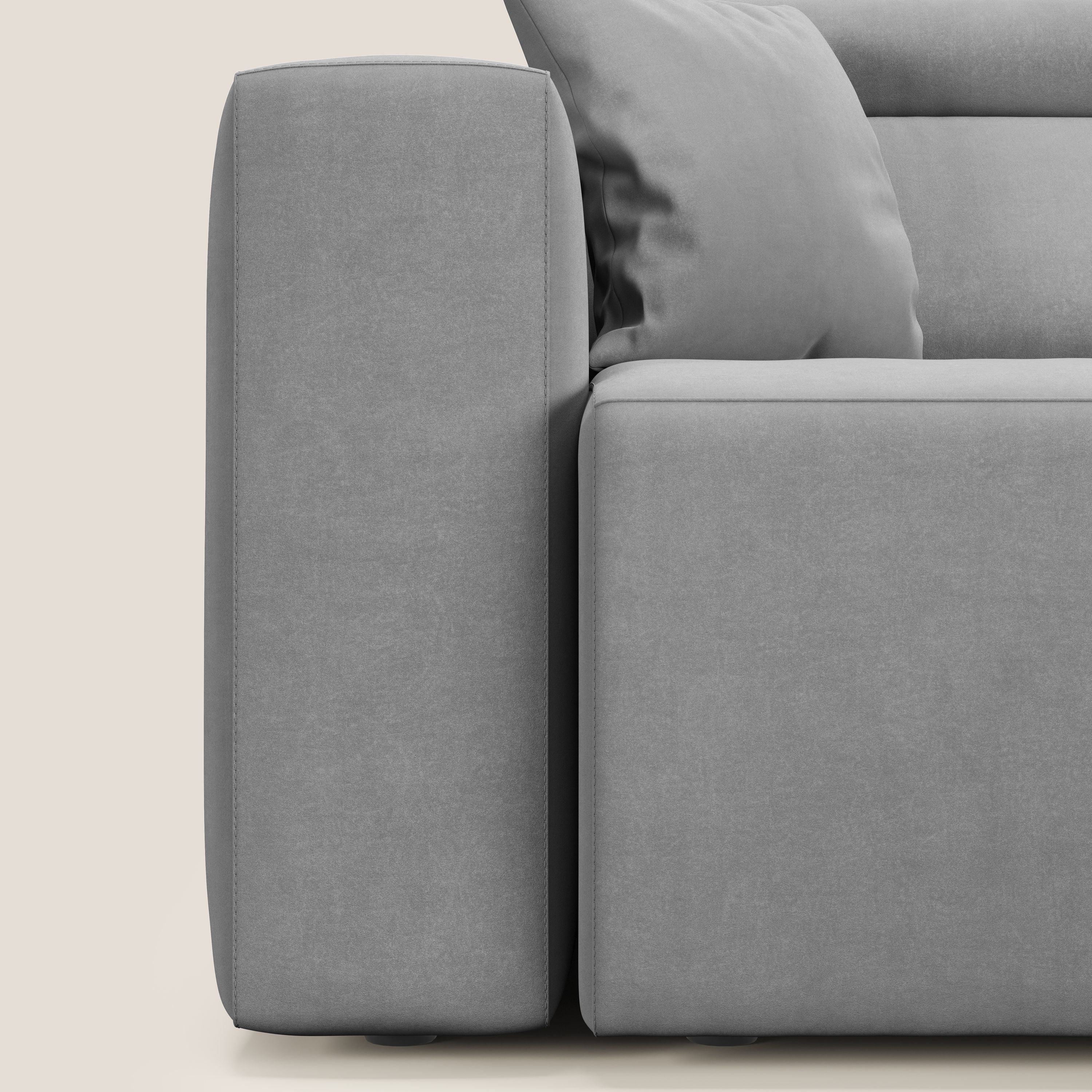 Orwell canapé avec 3 assises extractibles en microfibre détachable T11 gris - Image 14