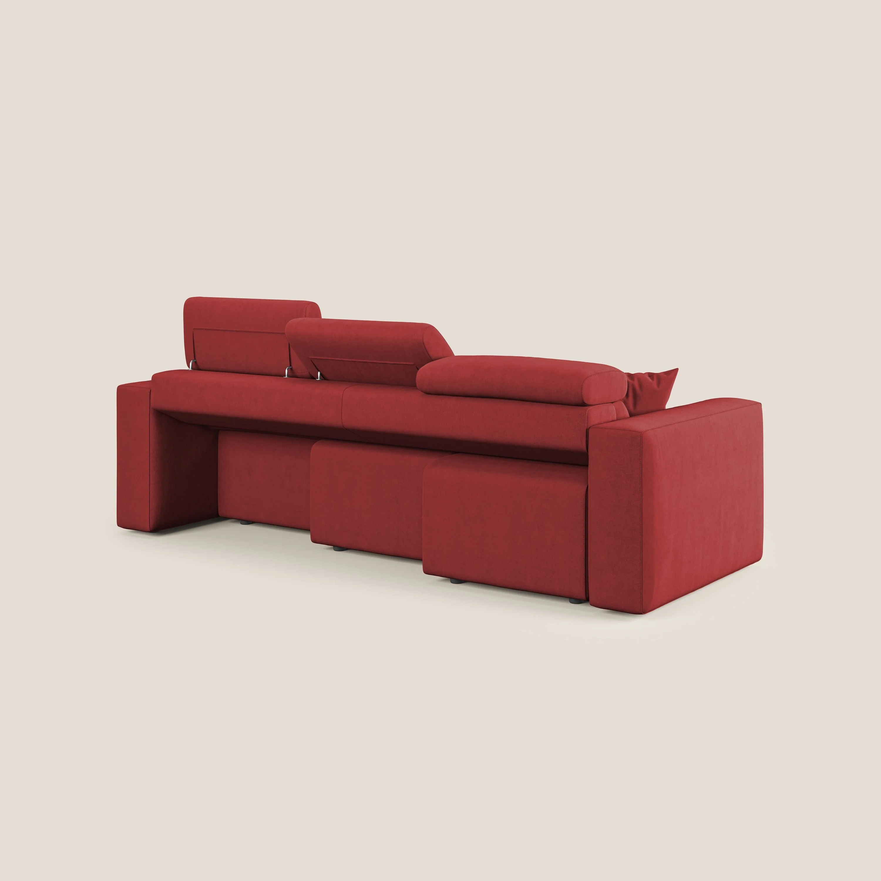 Orwell canapé avec 3 assises extractibles en microfibre détachable T11 rouge - Image 11