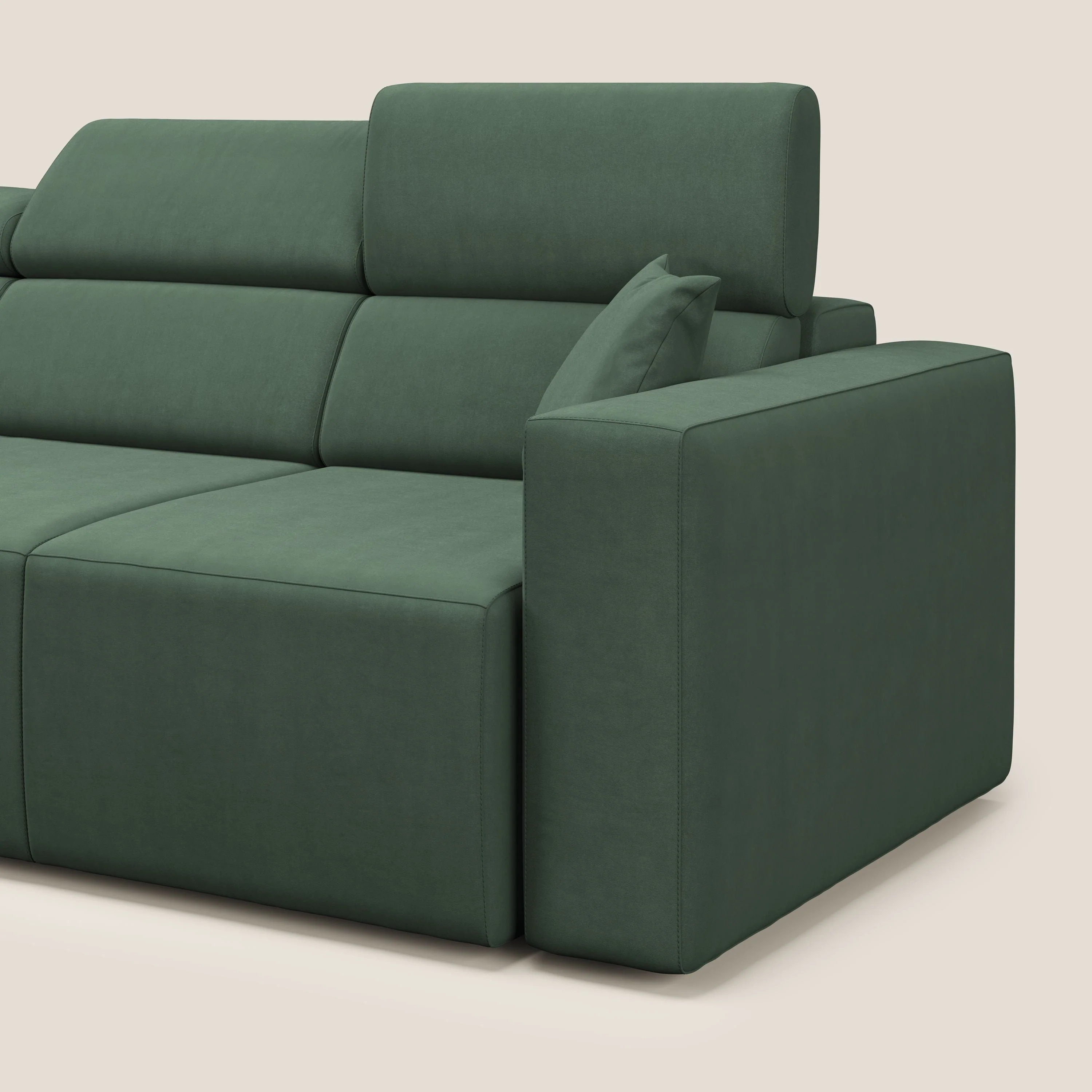 Orwell canapé avec 3 assises extractibles en microfibre détachable T11 vert - Image 11