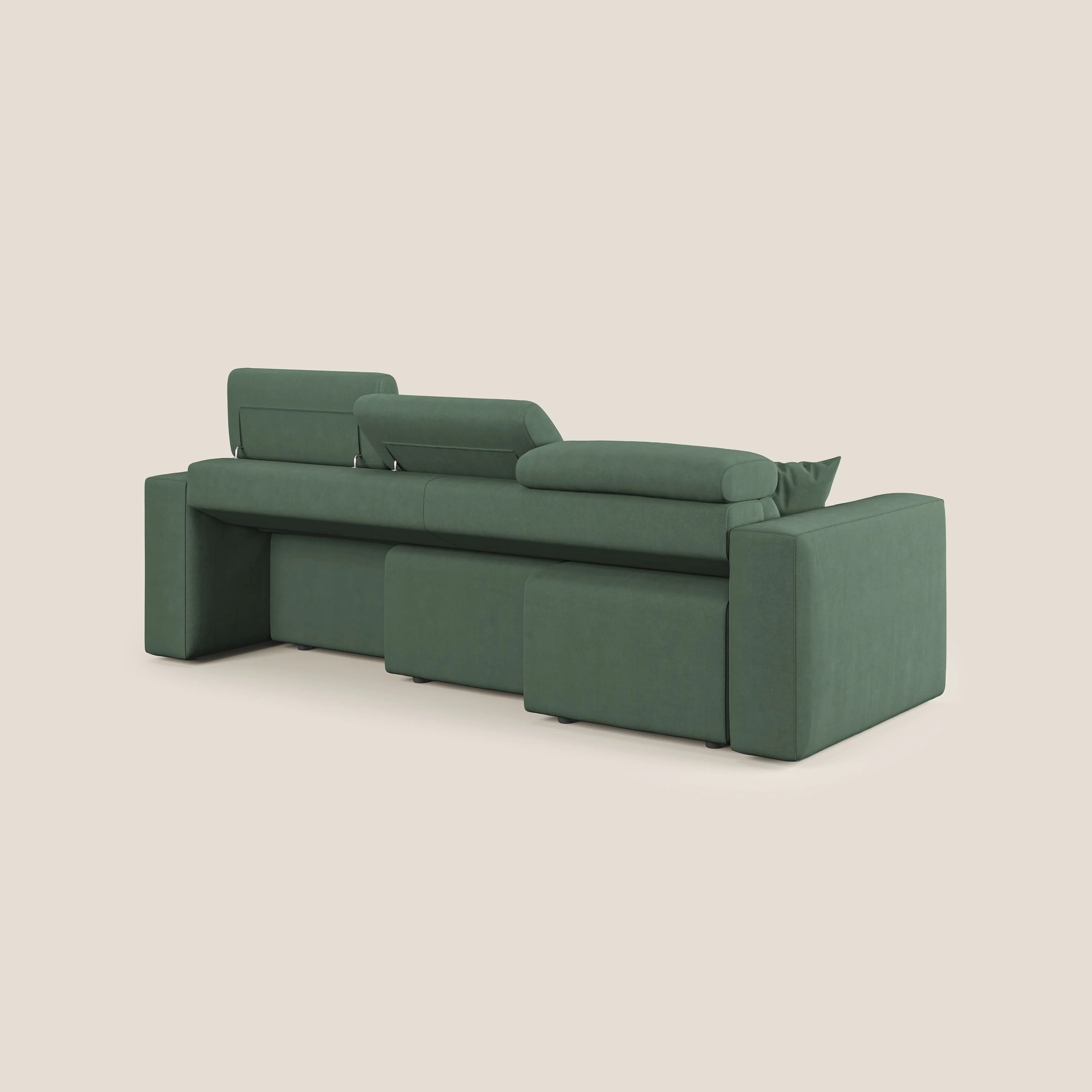 Orwell canapé avec 3 assises extractibles en microfibre détachable T11 vert - Image 13