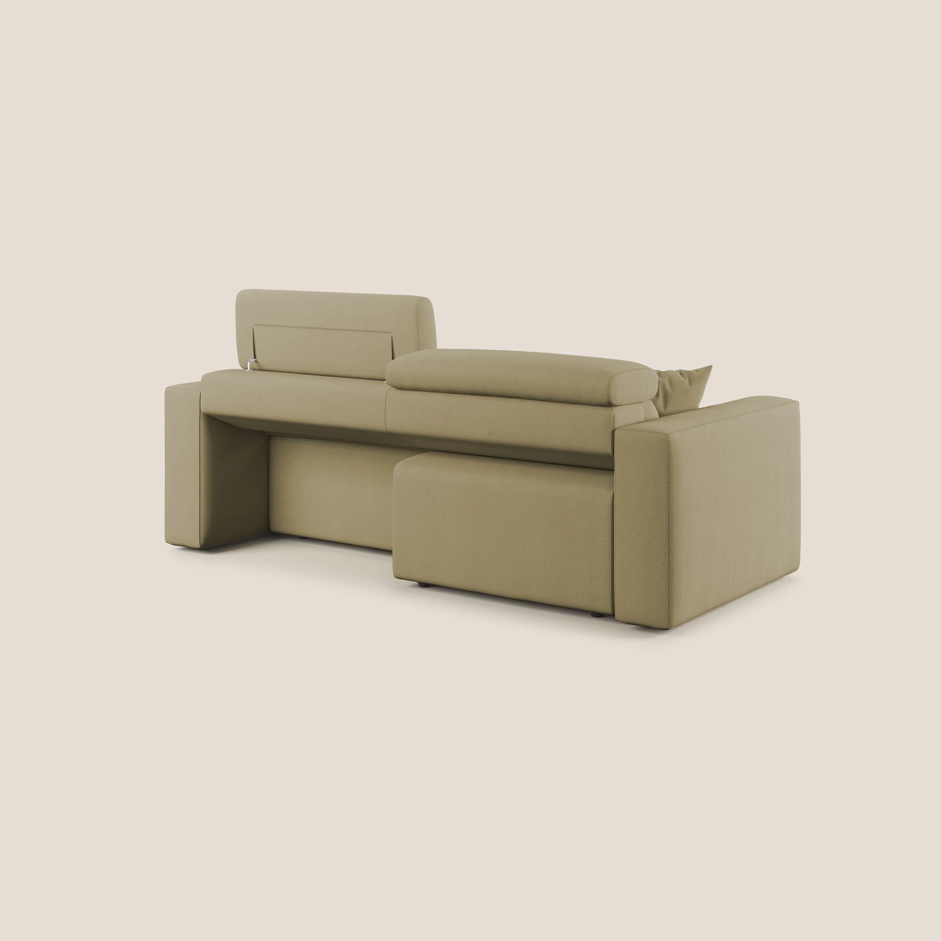 Orwell canapé avec assise extractible en microfibre détachable T11 beige - Image 11
