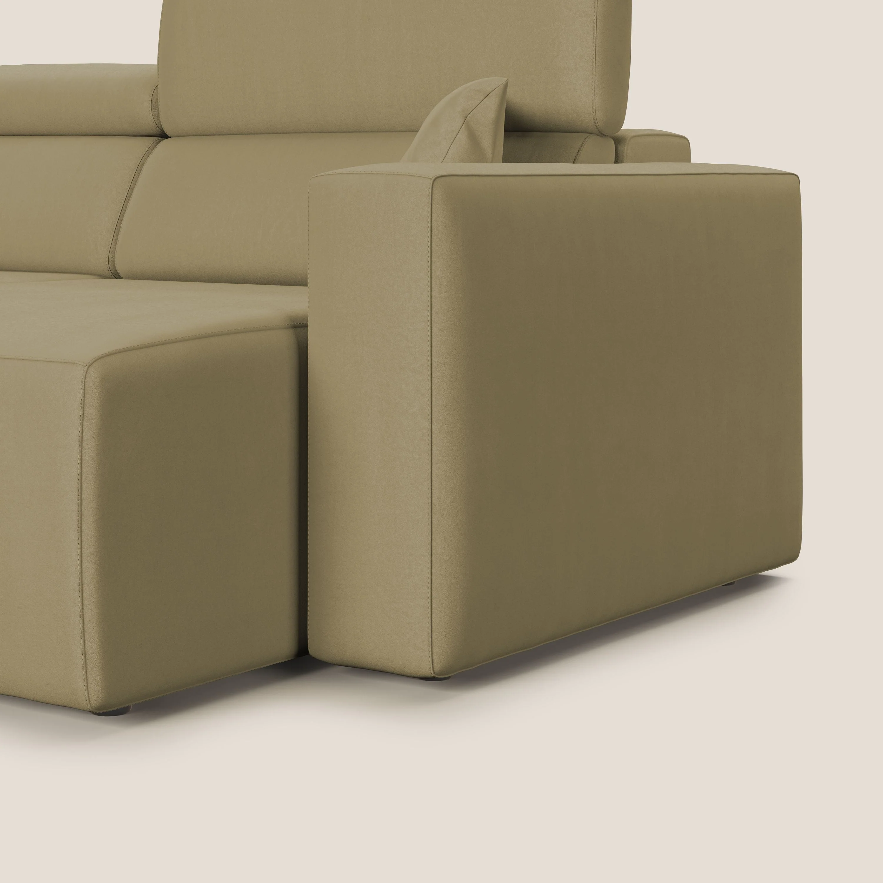 Orwell canapé avec assise extractible en microfibre détachable T11 beige - Image 12
