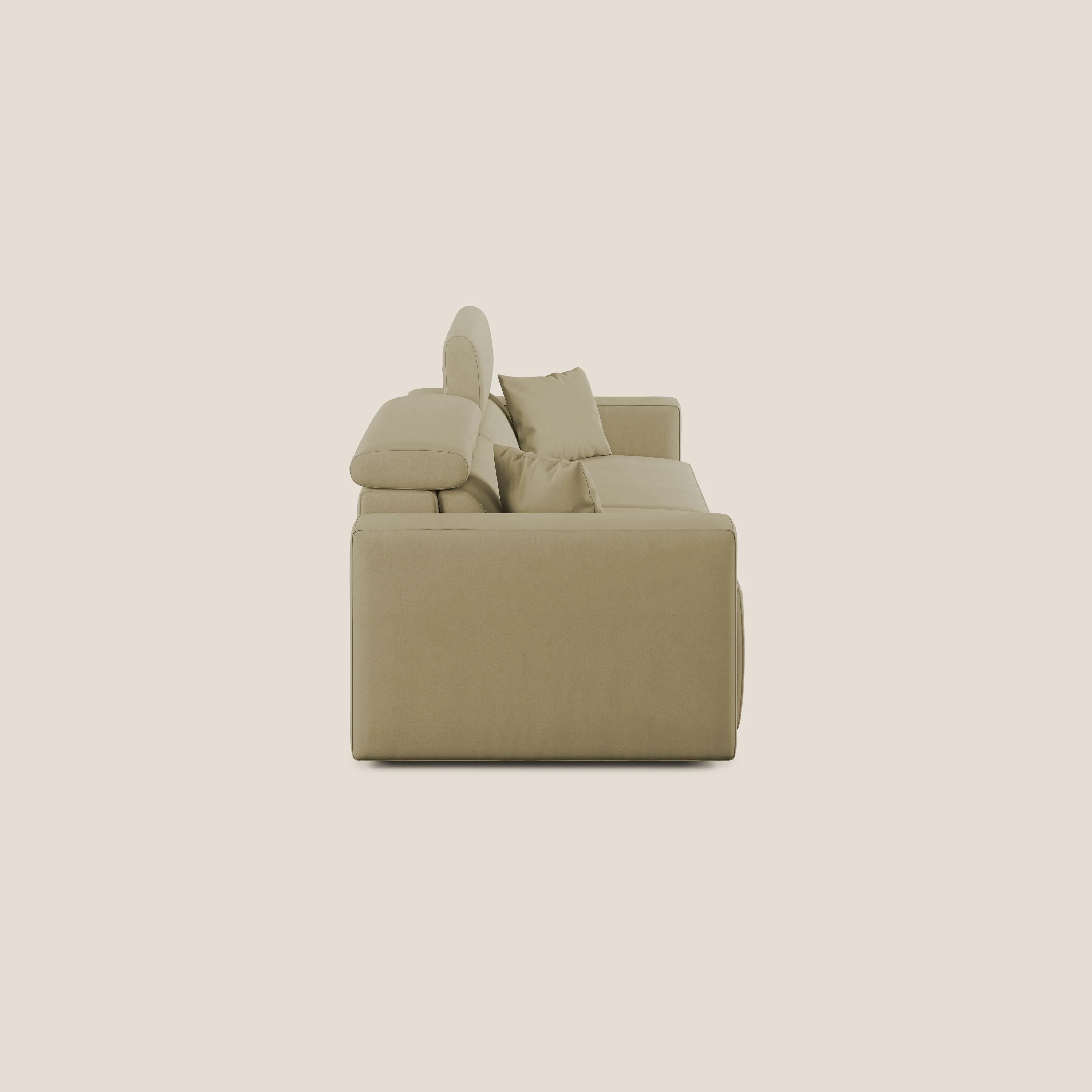 Orwell canapé avec assise extractible en microfibre détachable T11 beige - Image 4