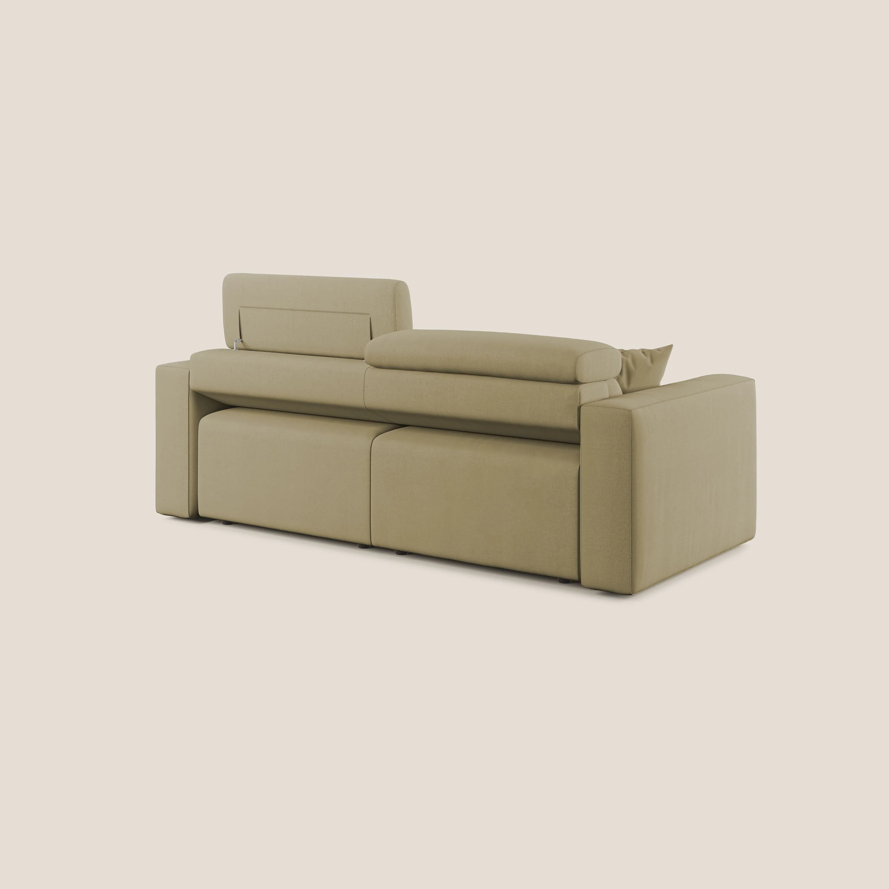 Orwell canapé avec assise extractible en microfibre détachable T11 beige - Image 5