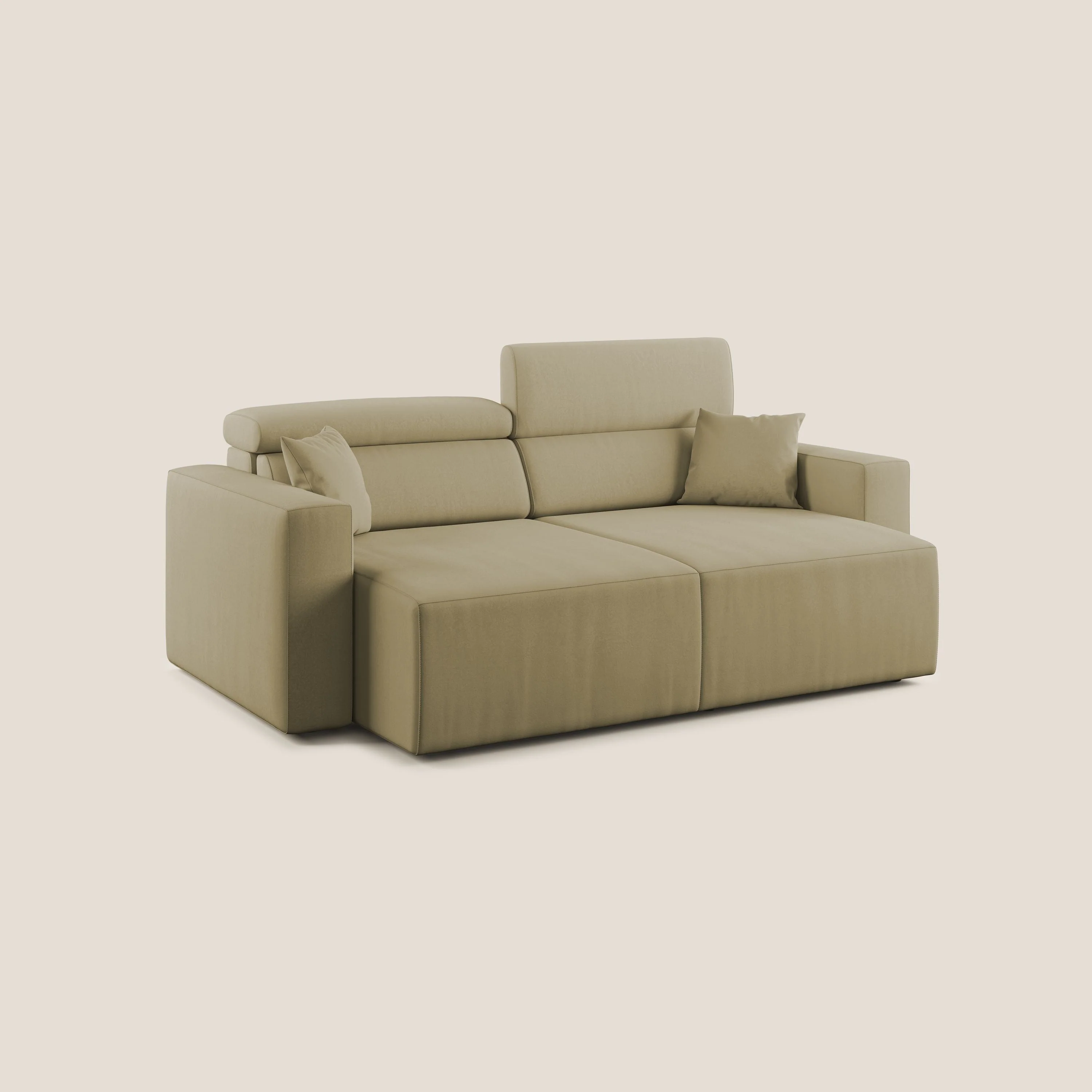 Orwell canapé avec assise extractible en microfibre détachable T11 beige - Image 9