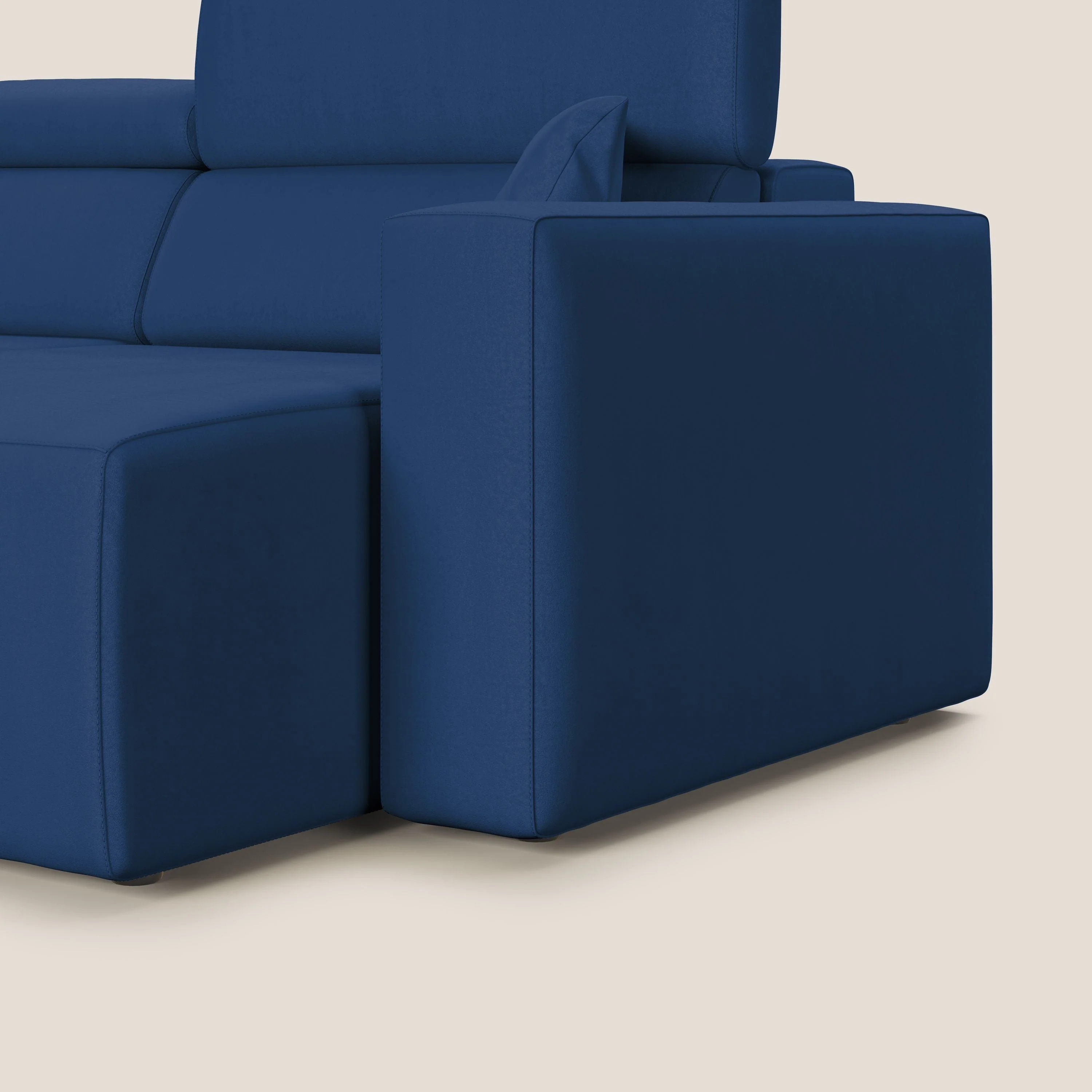 Orwell canapé avec assise extractible en microfibre détachable T11 bleu - Image 12