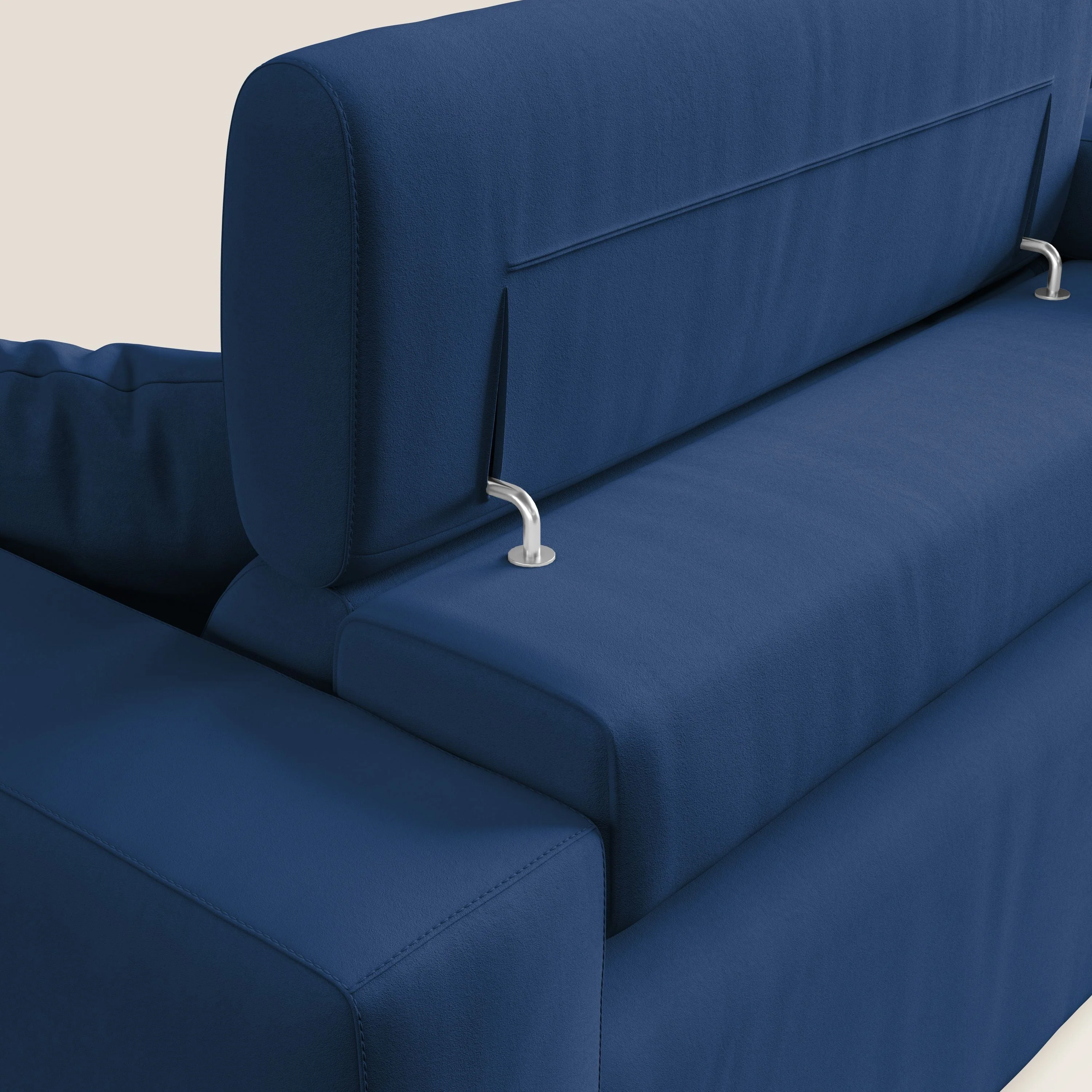 Orwell canapé avec assise extractible en microfibre détachable T11 bleu - Image 7