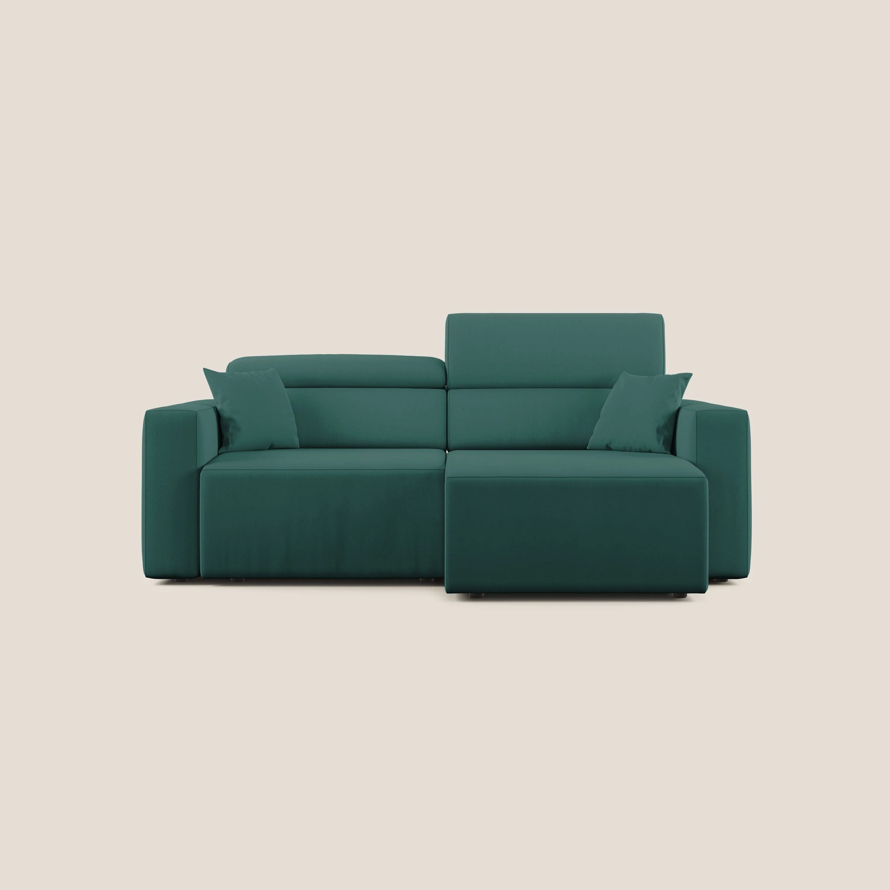 Orwell canapé avec assise extractible en microfibre détachable T11 bleu canard - Image 10