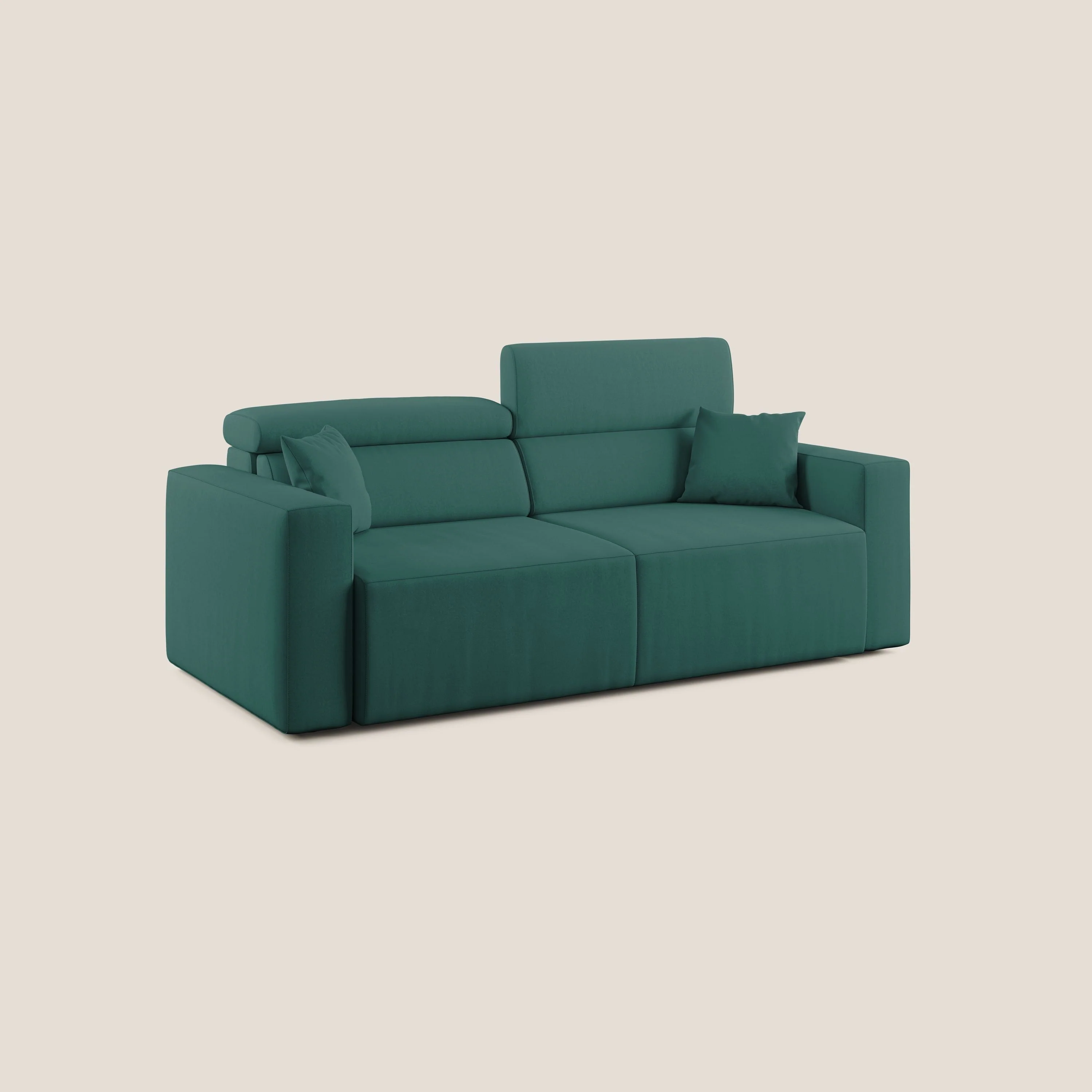 Orwell canapé avec assise extractible en microfibre détachable T11 bleu canard - Image 3