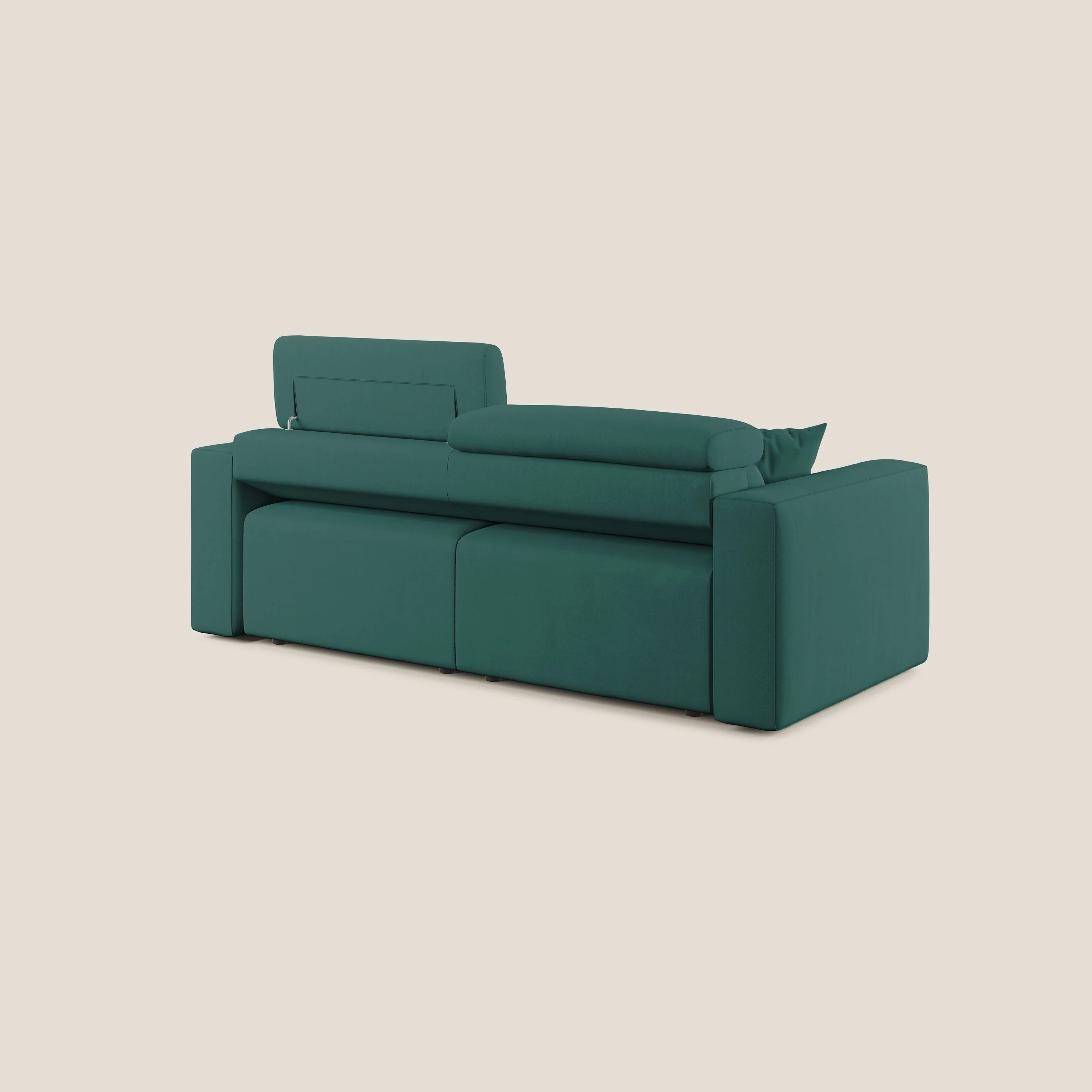 Orwell canapé avec assise extractible en microfibre détachable T11 bleu canard - Image 5