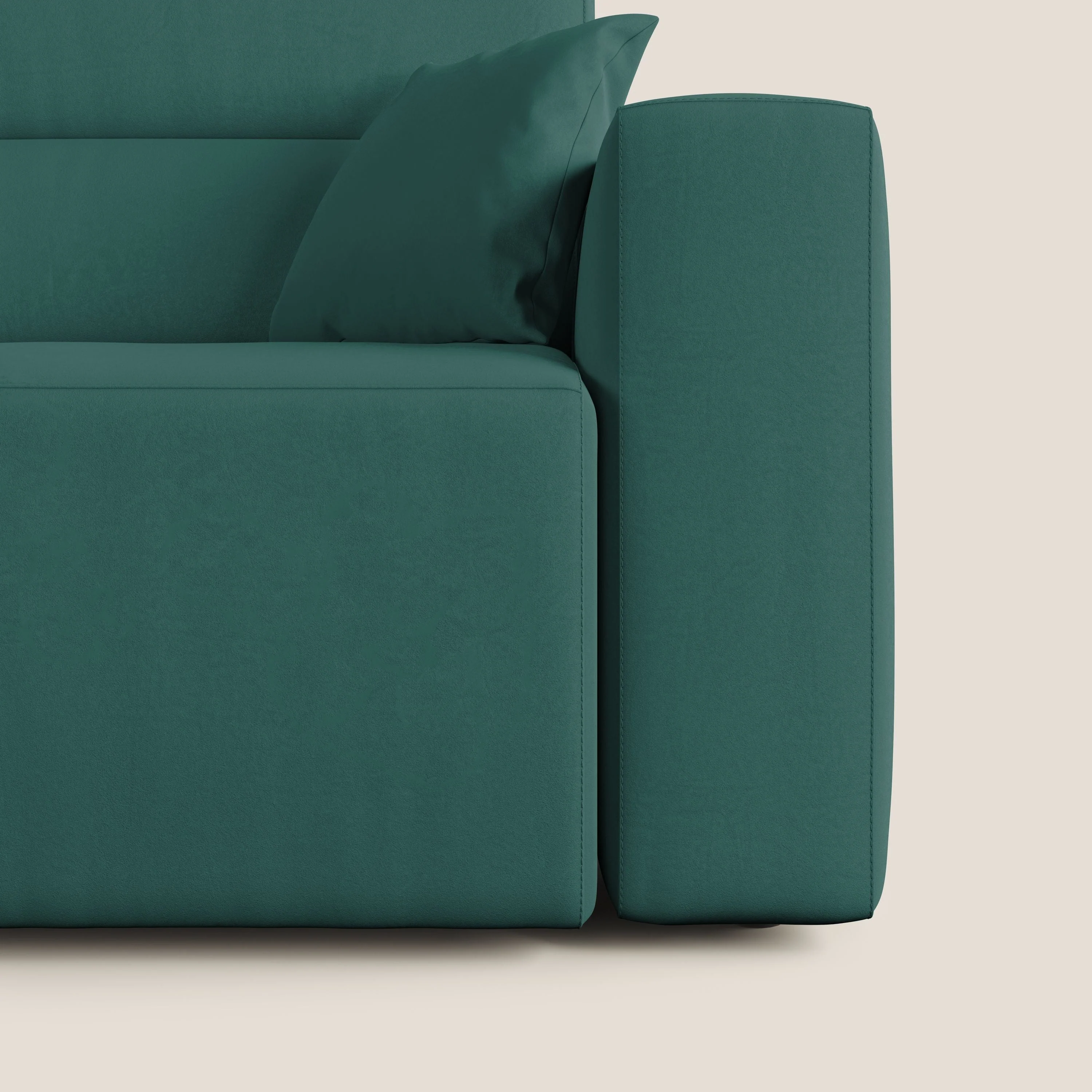 Orwell canapé avec assise extractible en microfibre détachable T11 bleu canard - Image 8
